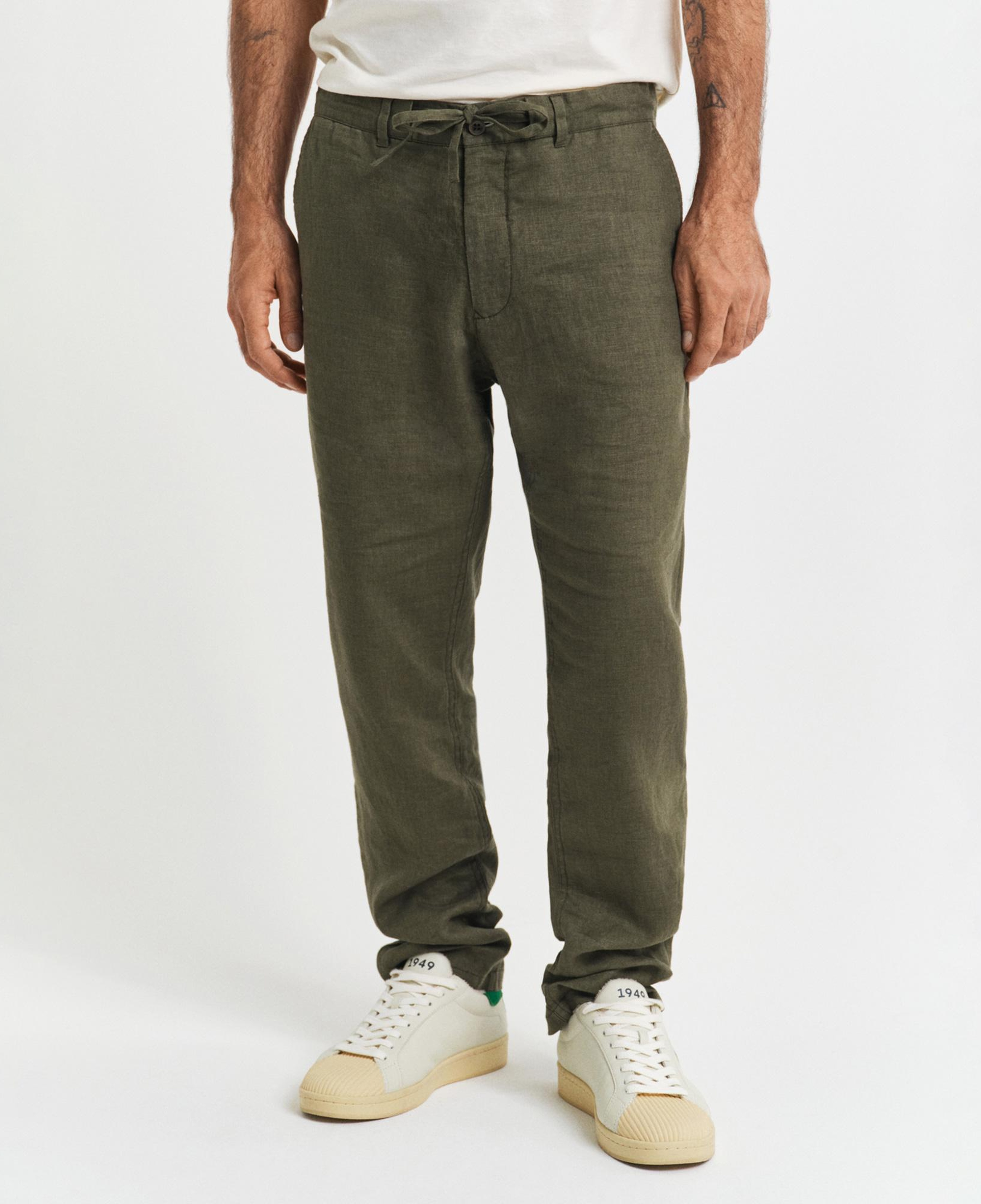 GANT Erkek Yeşil Relaxed Fit Pantolon