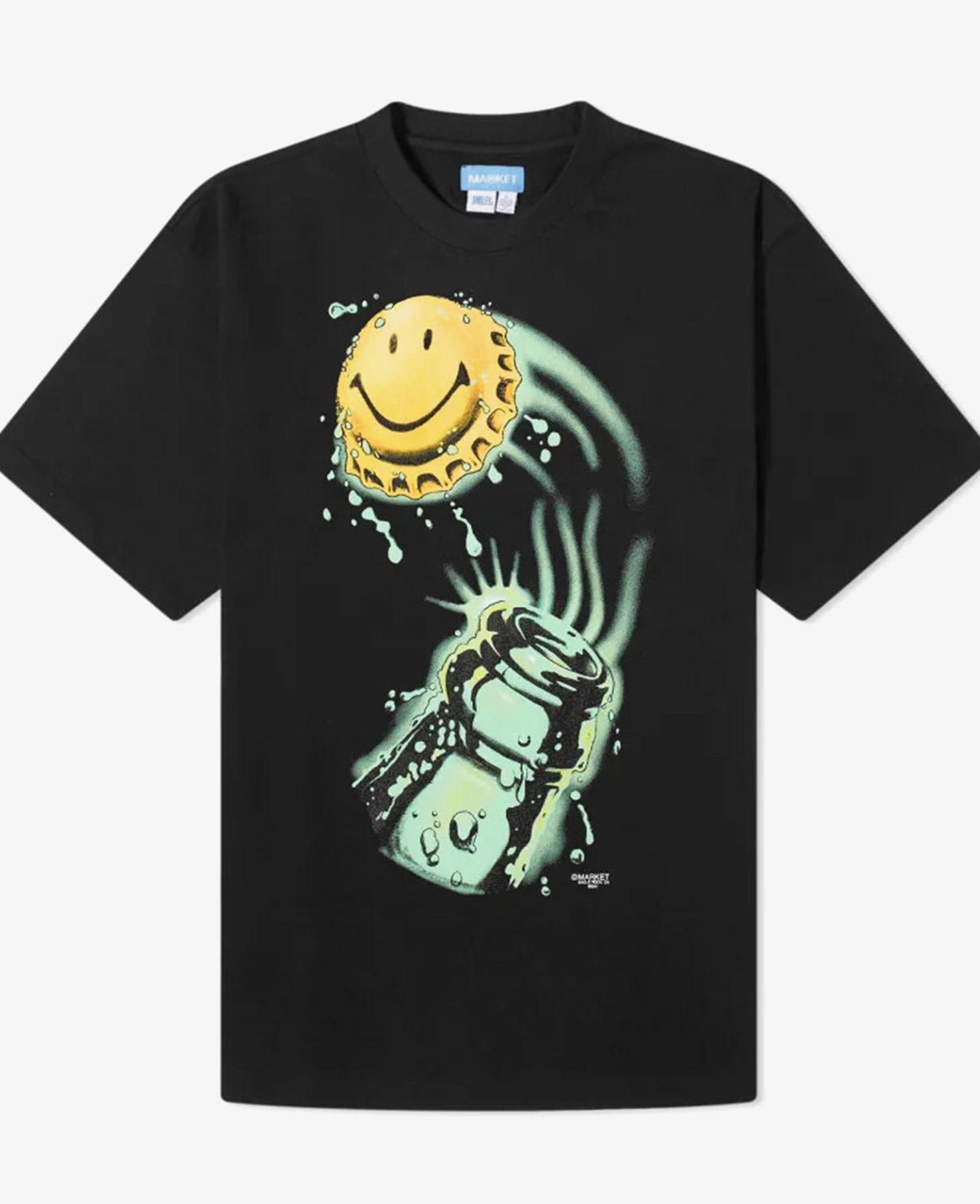 Market Smiley It Just Do Erkek Siyah T-Shirt