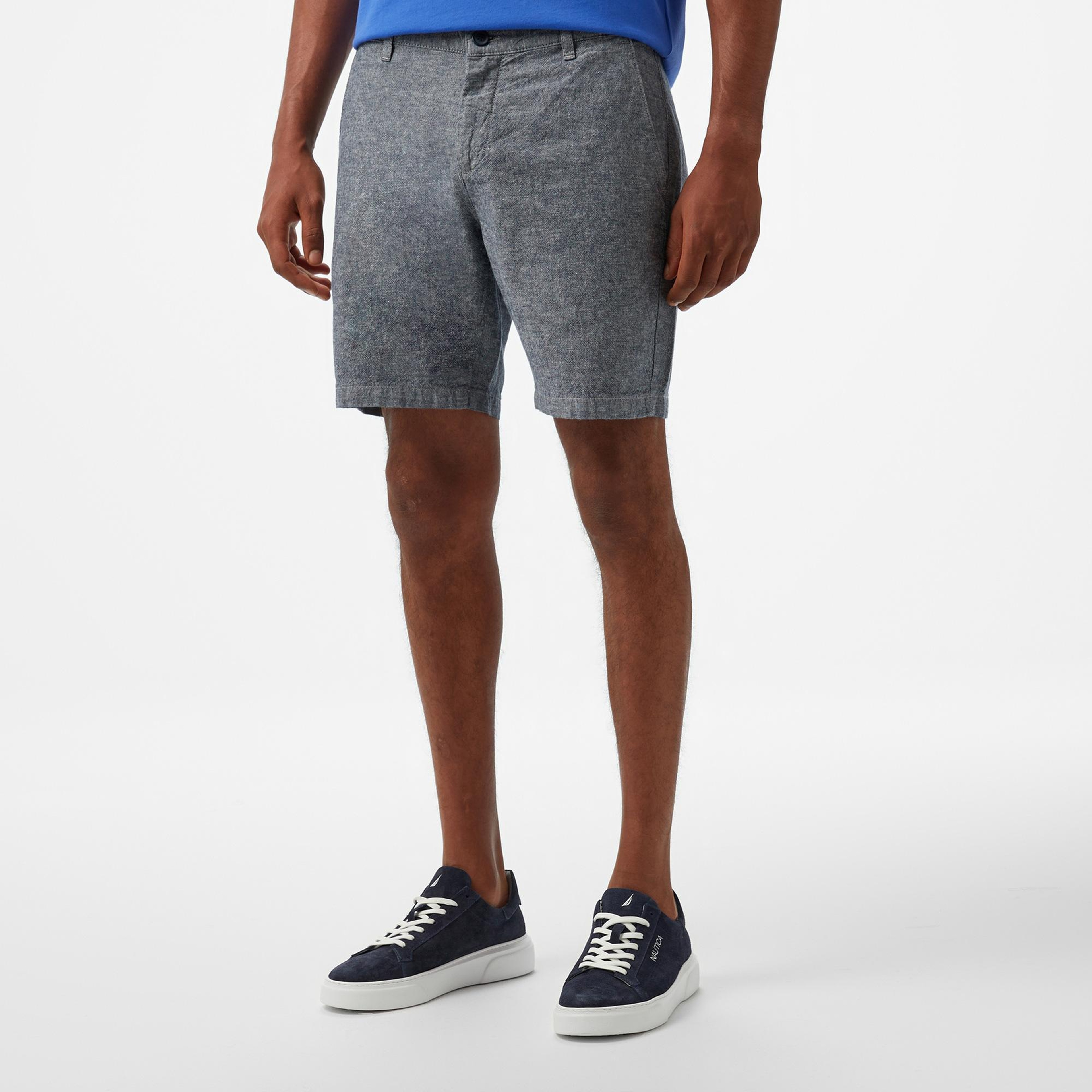 Nautica Erkek Gri Slim Fit Şort