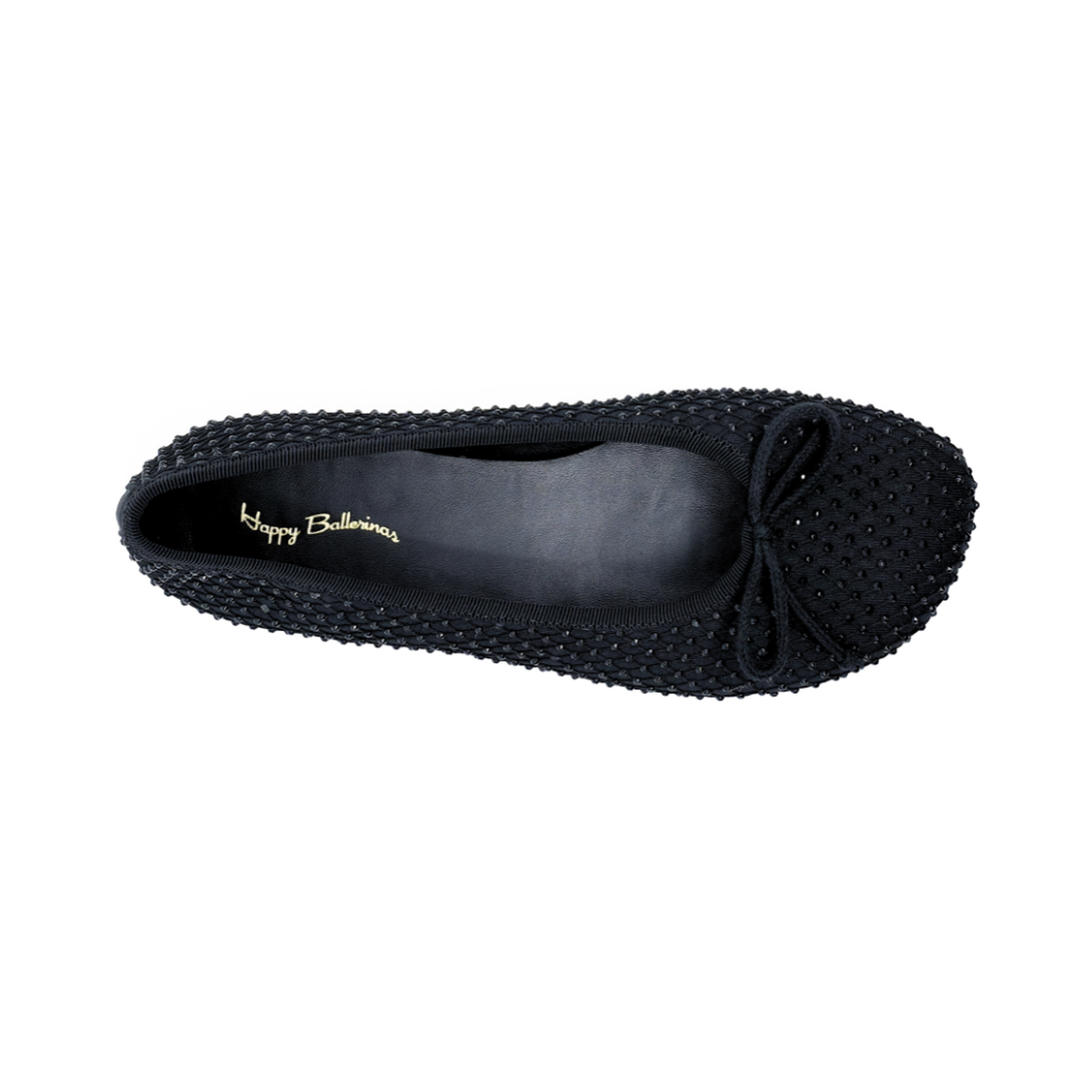 Lucia - Siyah Taş İşlemeli Barefoot Babet