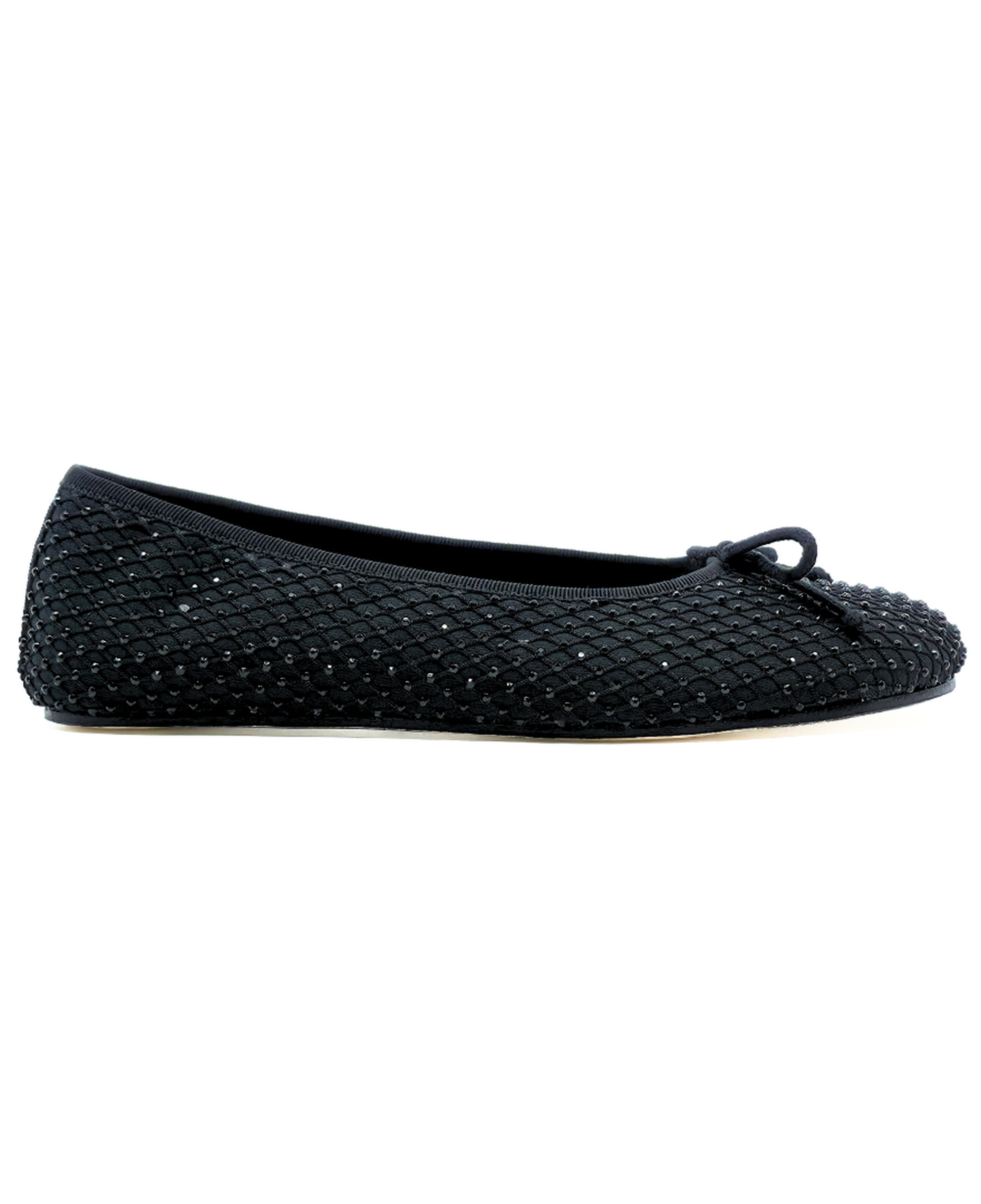 Lucia - Siyah Taş İşlemeli Barefoot Babet
