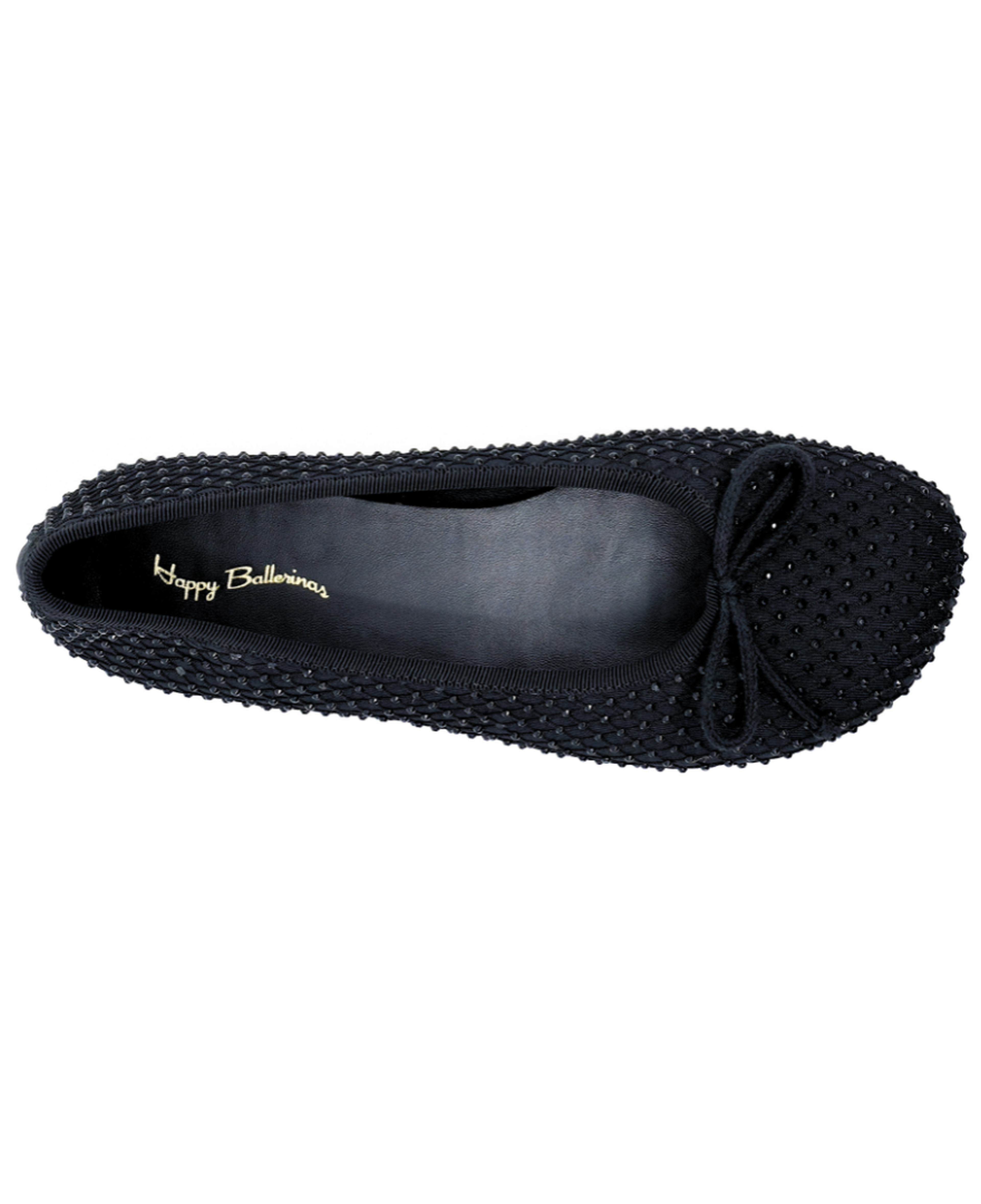 Lucia - Siyah Taş İşlemeli Barefoot Babet