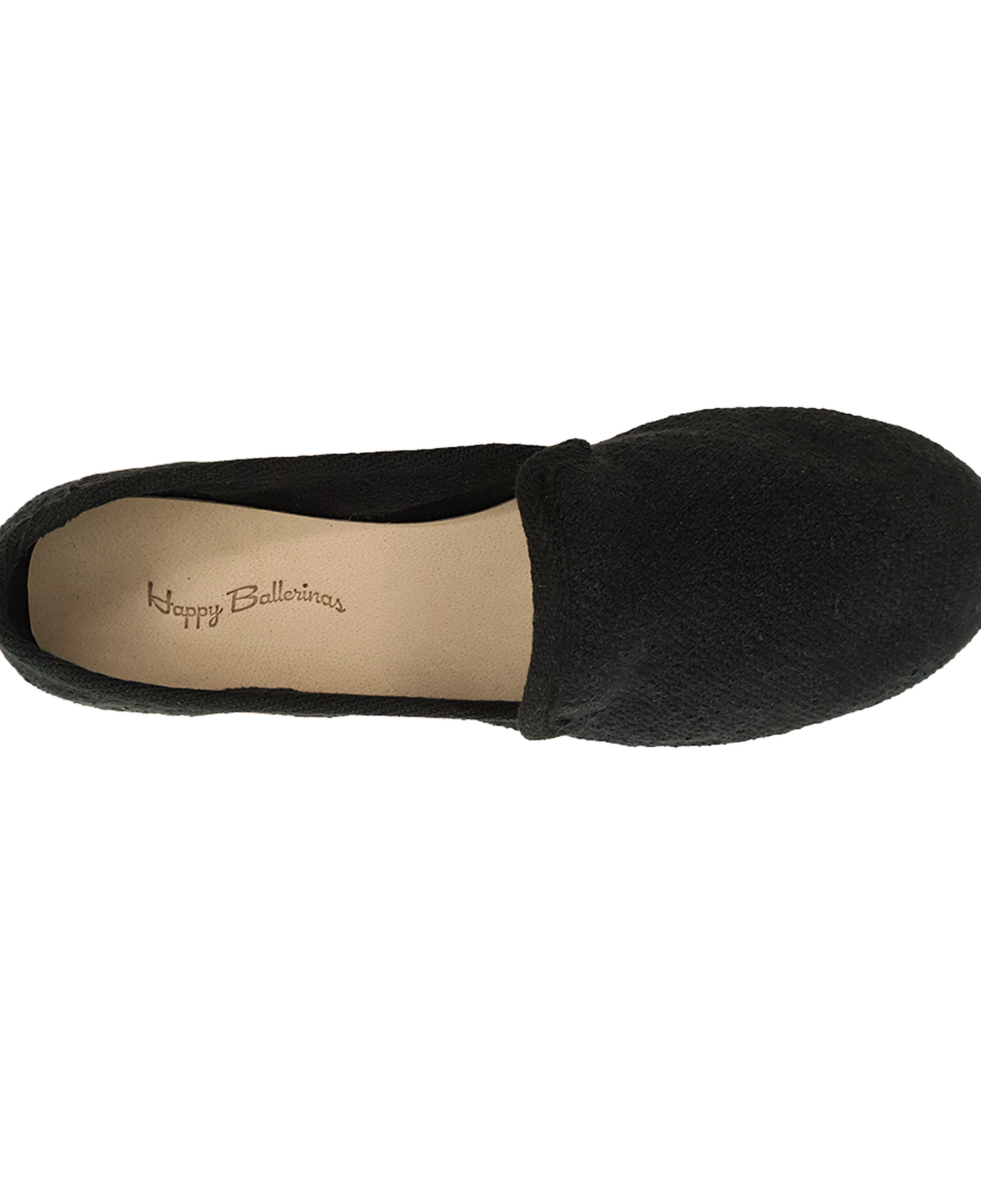 Barbara - Siyah Koton Kumaş Barefoot Loafer Ayakkabı