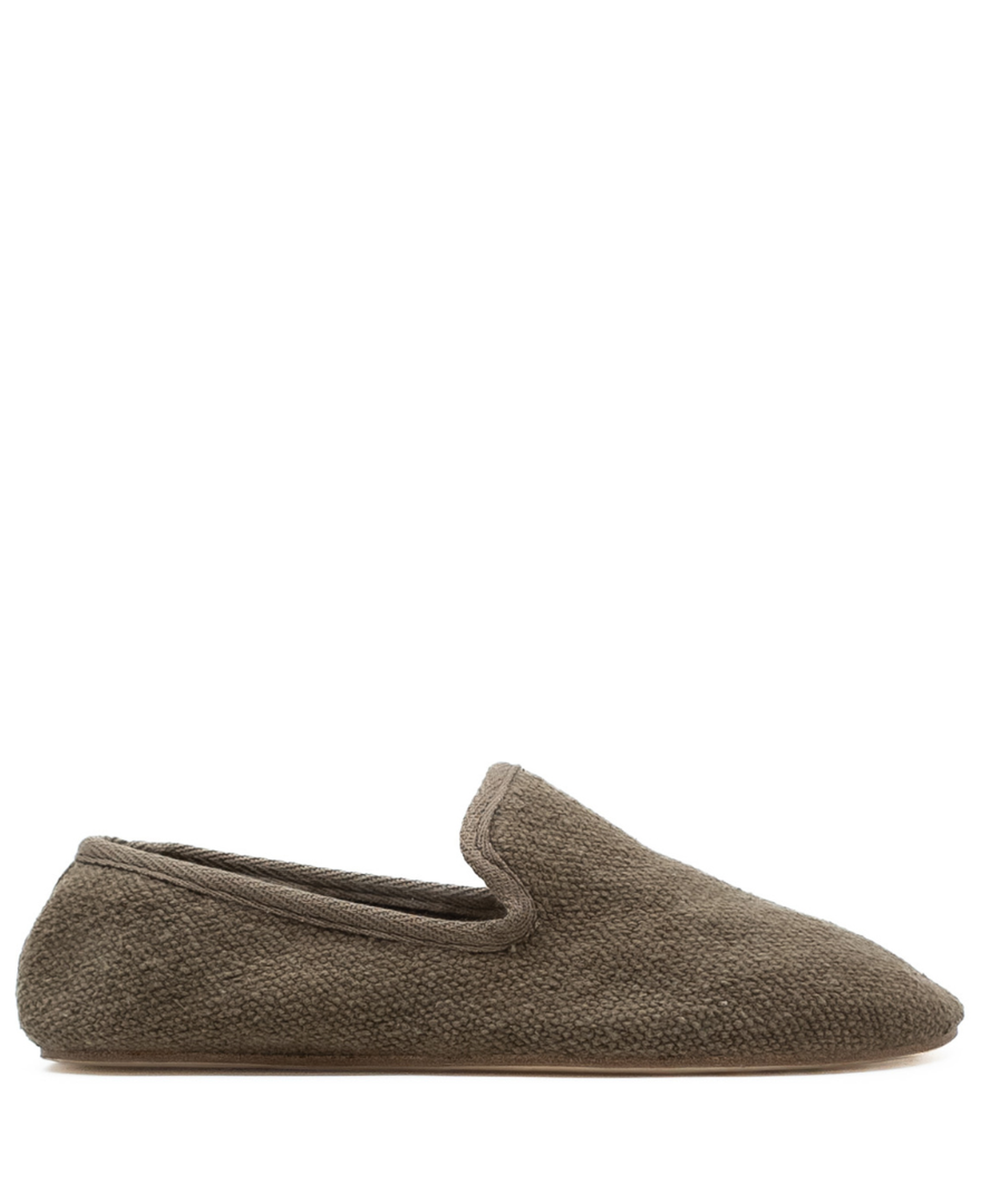 Barbara - Haki Koton Kumaş Barefoot Loafer