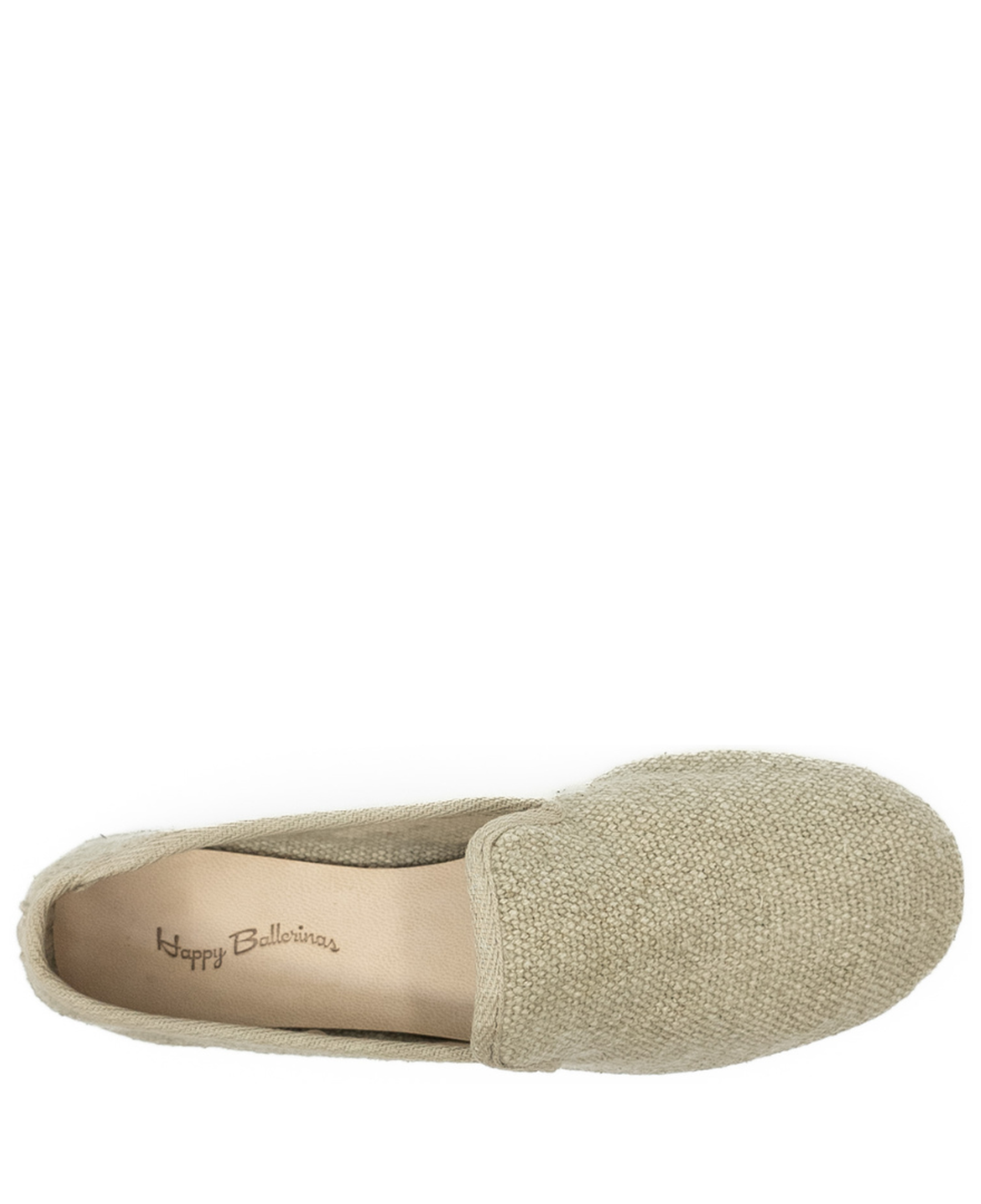 Barbara - Bej Koton Kumaş Barefoot Loafer