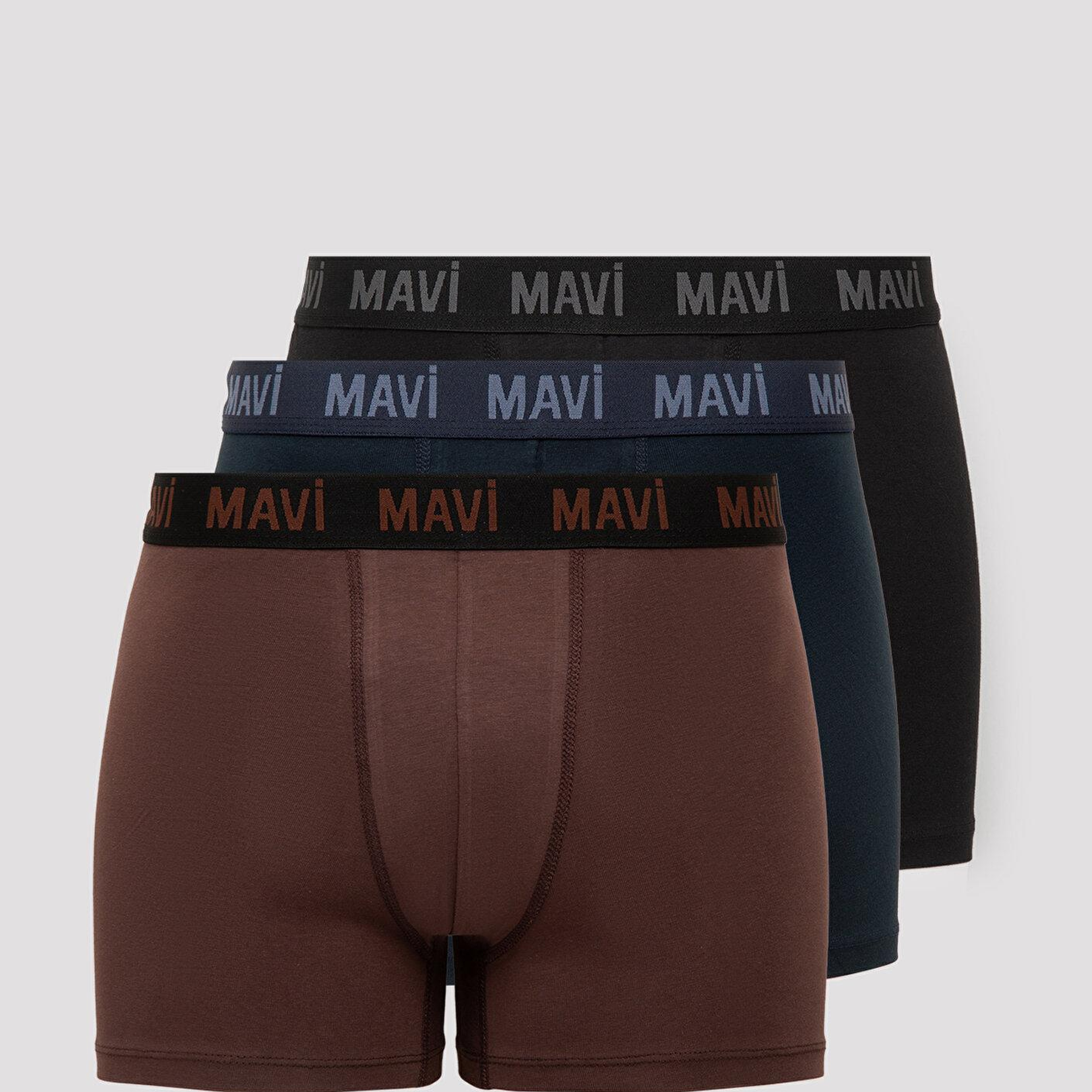 Mavi 3lü Basic Boxer 0912220-900