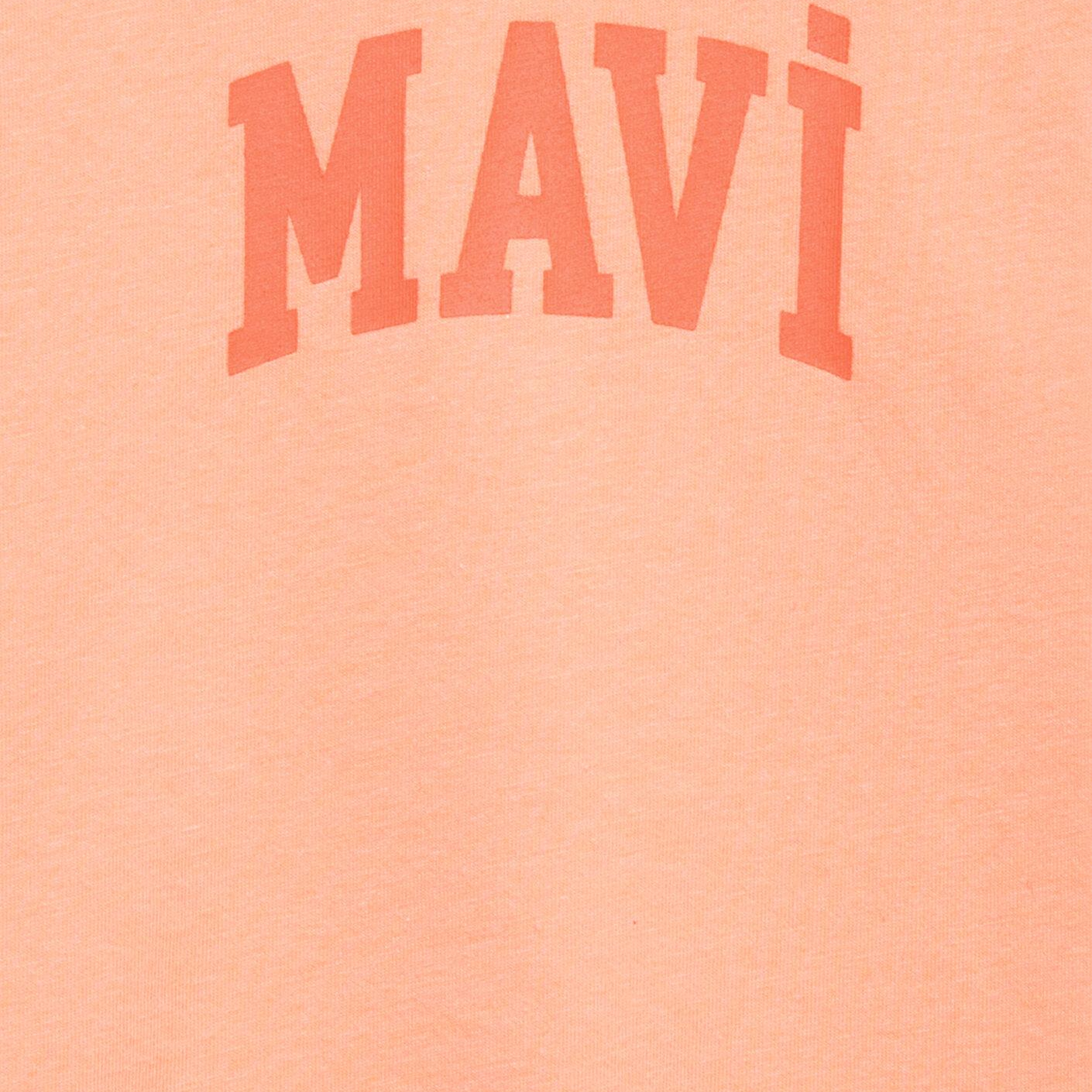 Mavi Mavi Logo Baskılı Turuncu Tişört Loose Fit / Bol Rahat Kesim 7610467-71160