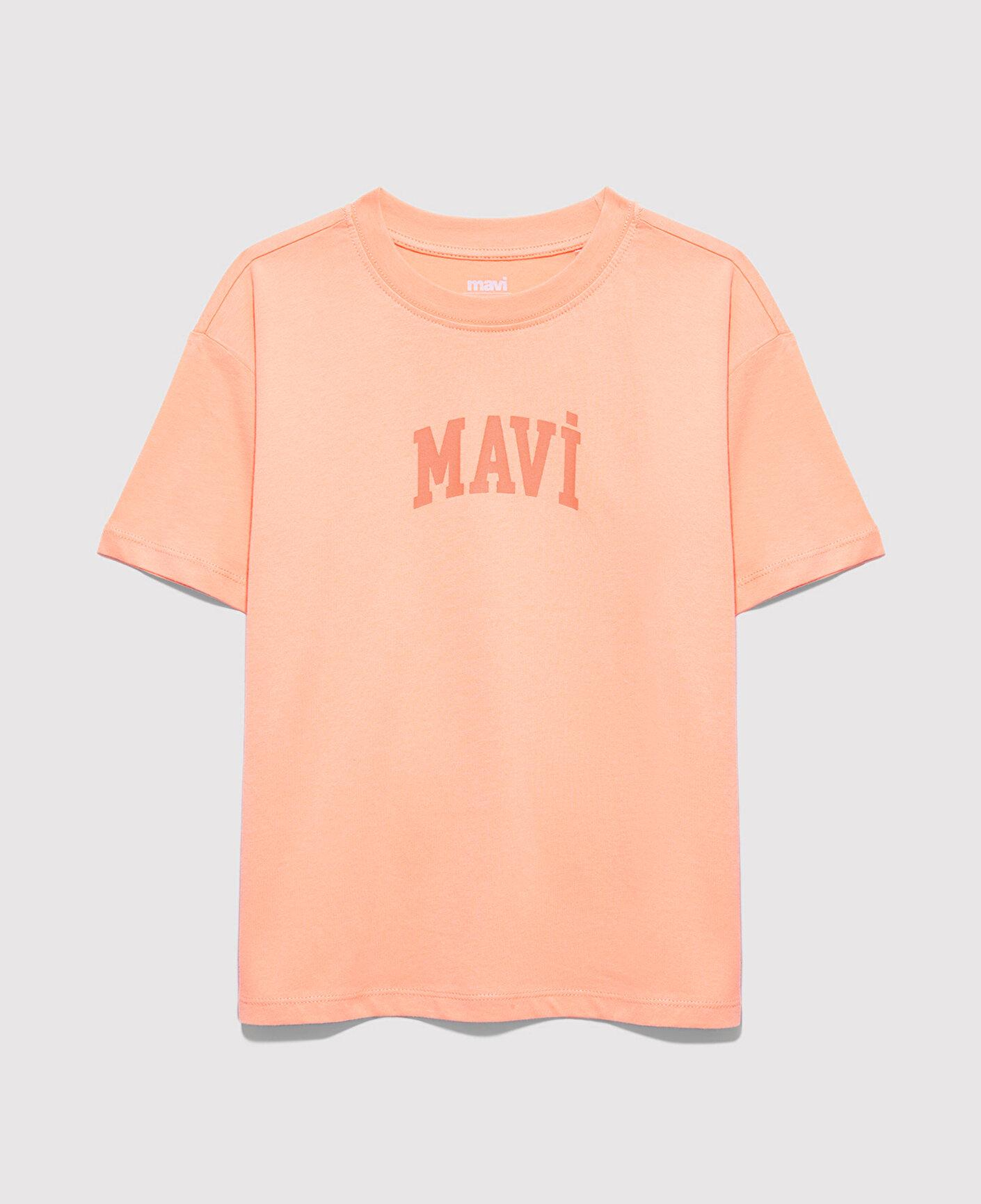 Mavi Mavi Logo Baskılı Turuncu Tişört Loose Fit / Bol Rahat Kesim 7610467-71160