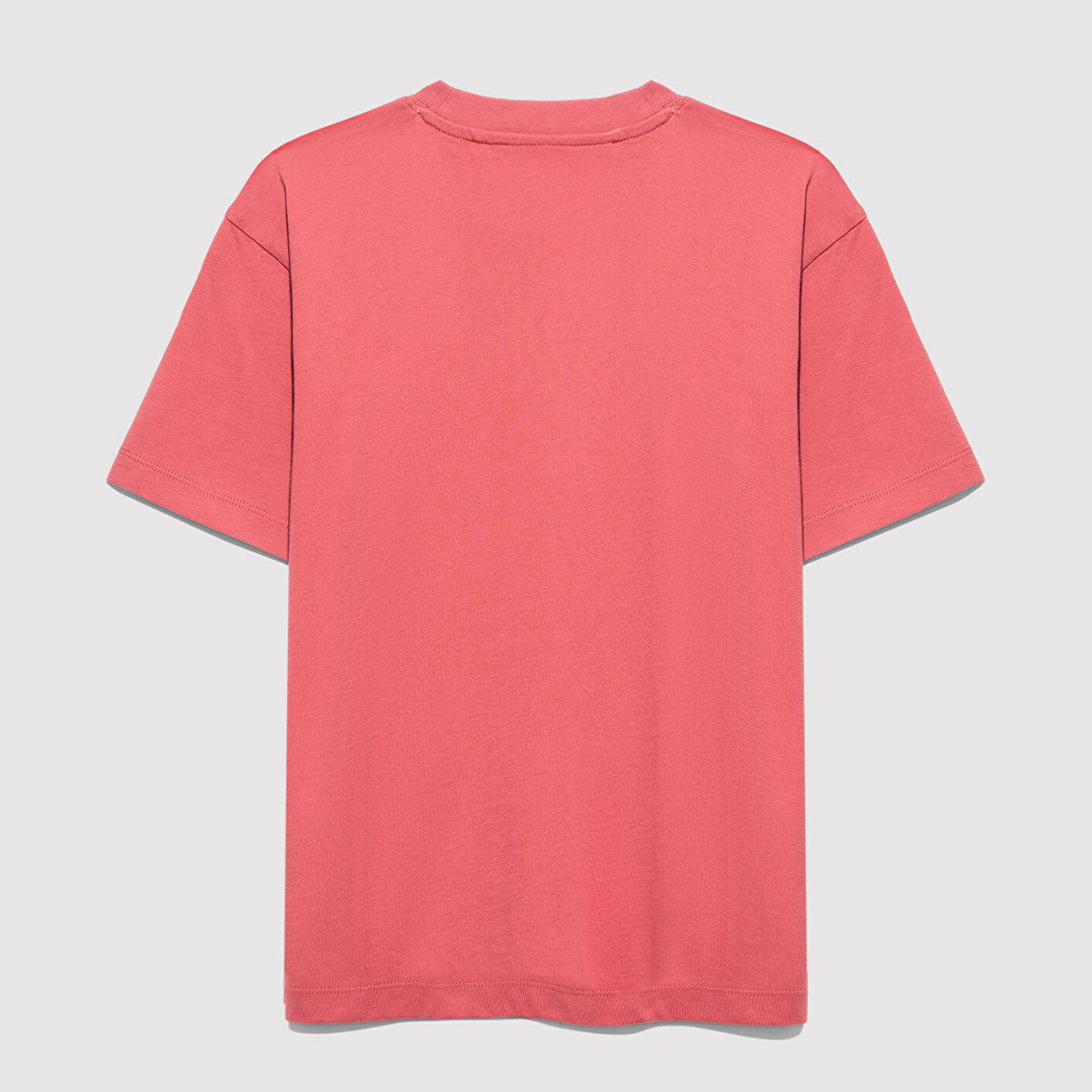 Mavi Mavi Logo Baskılı Kırmızı Tişört Loose Fit / Bol Rahat Kesim 6610484-71102