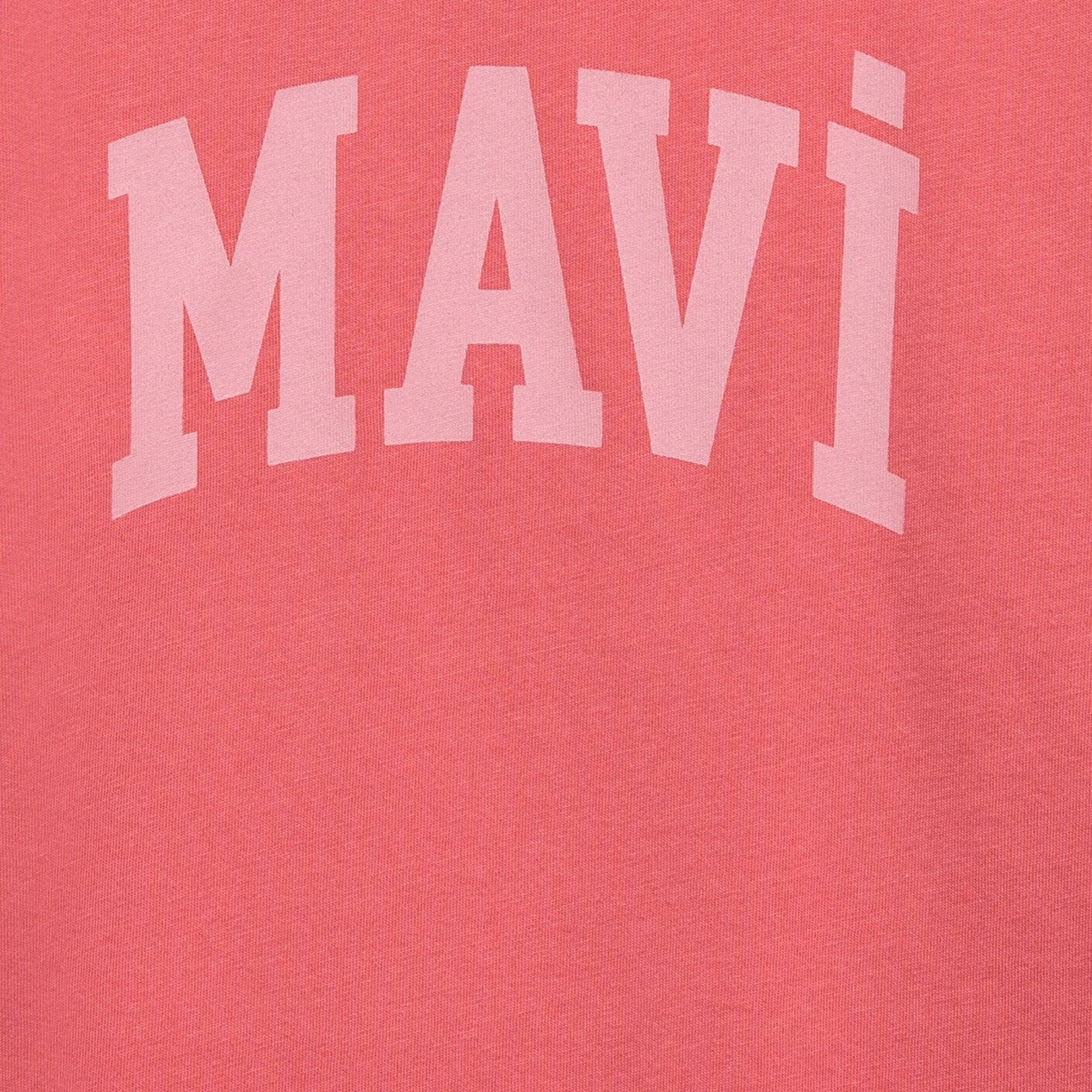 Mavi Mavi Logo Baskılı Kırmızı Tişört Loose Fit / Bol Rahat Kesim 6610484-71102