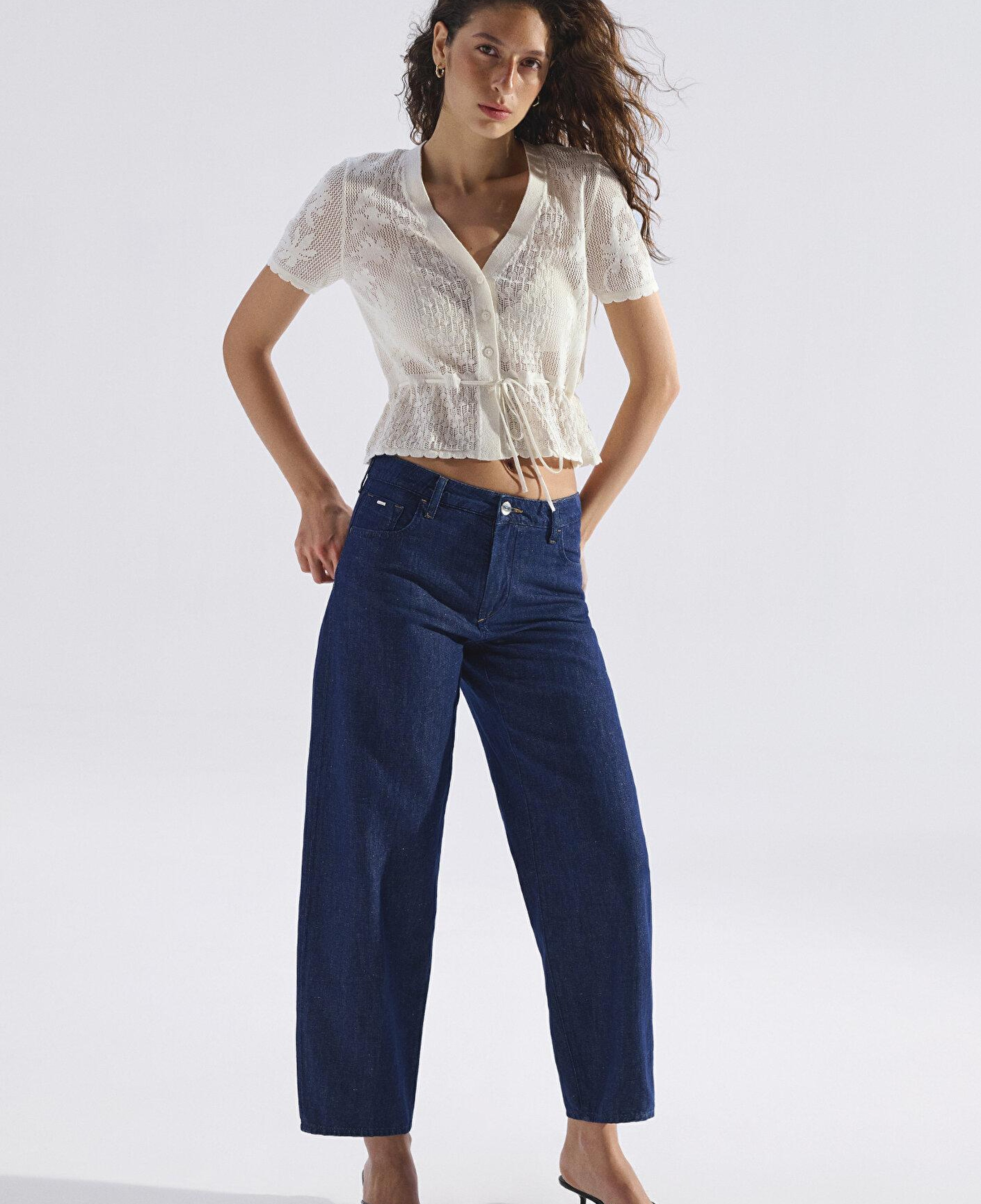 Mavi Leila Mavi Edition Keten Karışımlı Rinse Jean Pantolon 1010600-A3174