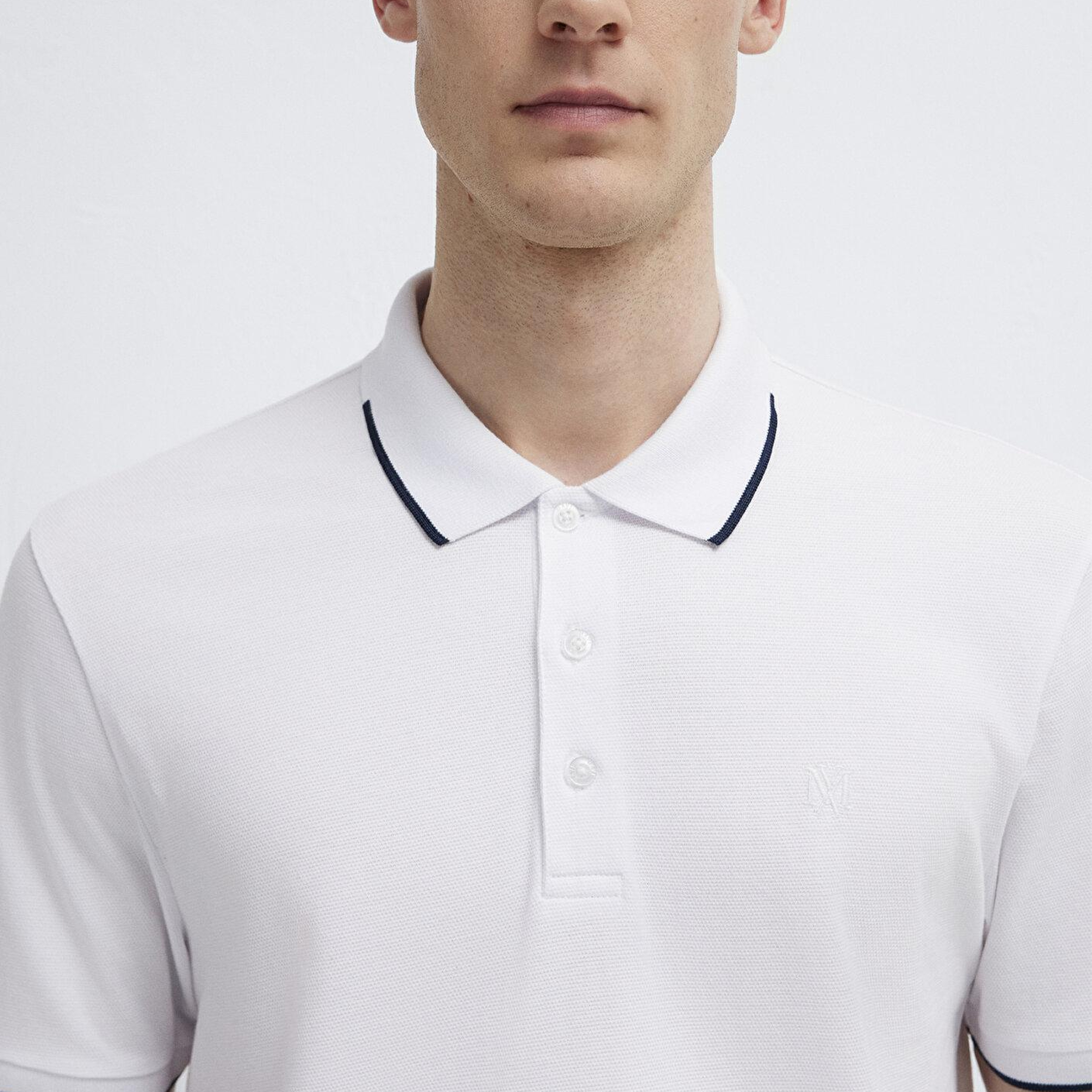 Mavi Beyaz Polo Tişört Regular Fit / Normal Kesim 0613272-620