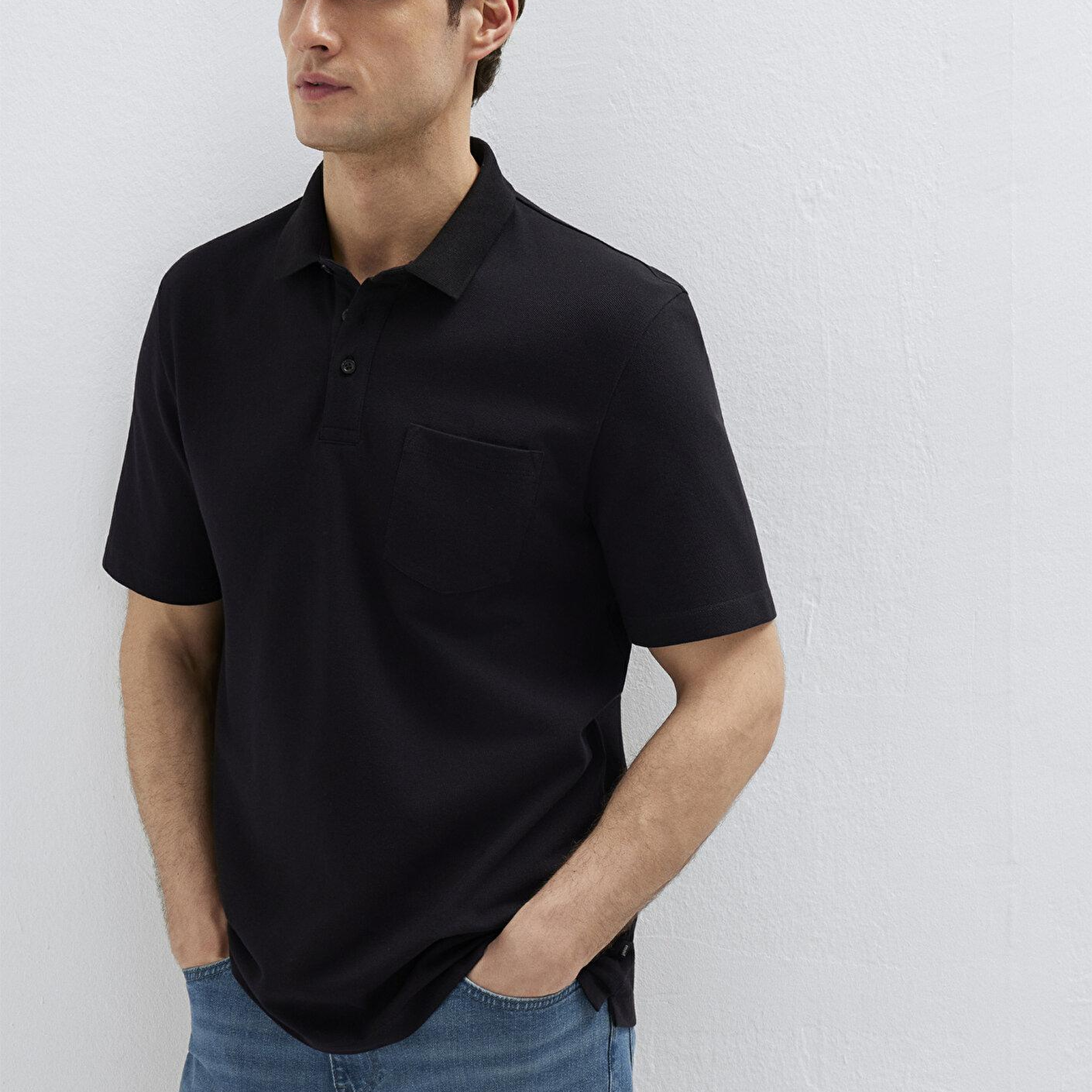 Mavi Siyah Polo Tişört Regular Fit / Normal Kesim 0613465-900