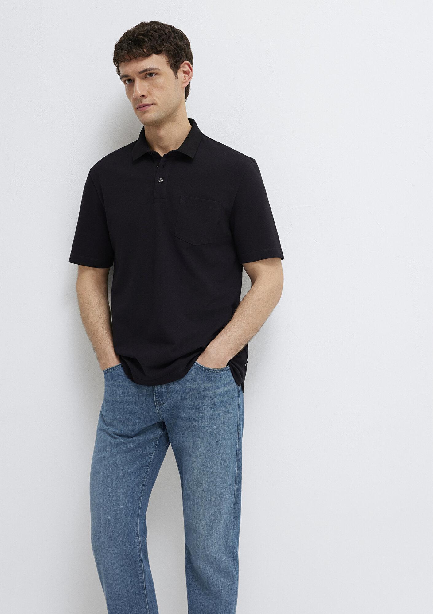 Mavi Siyah Polo Tişört Regular Fit / Normal Kesim 0613465-900