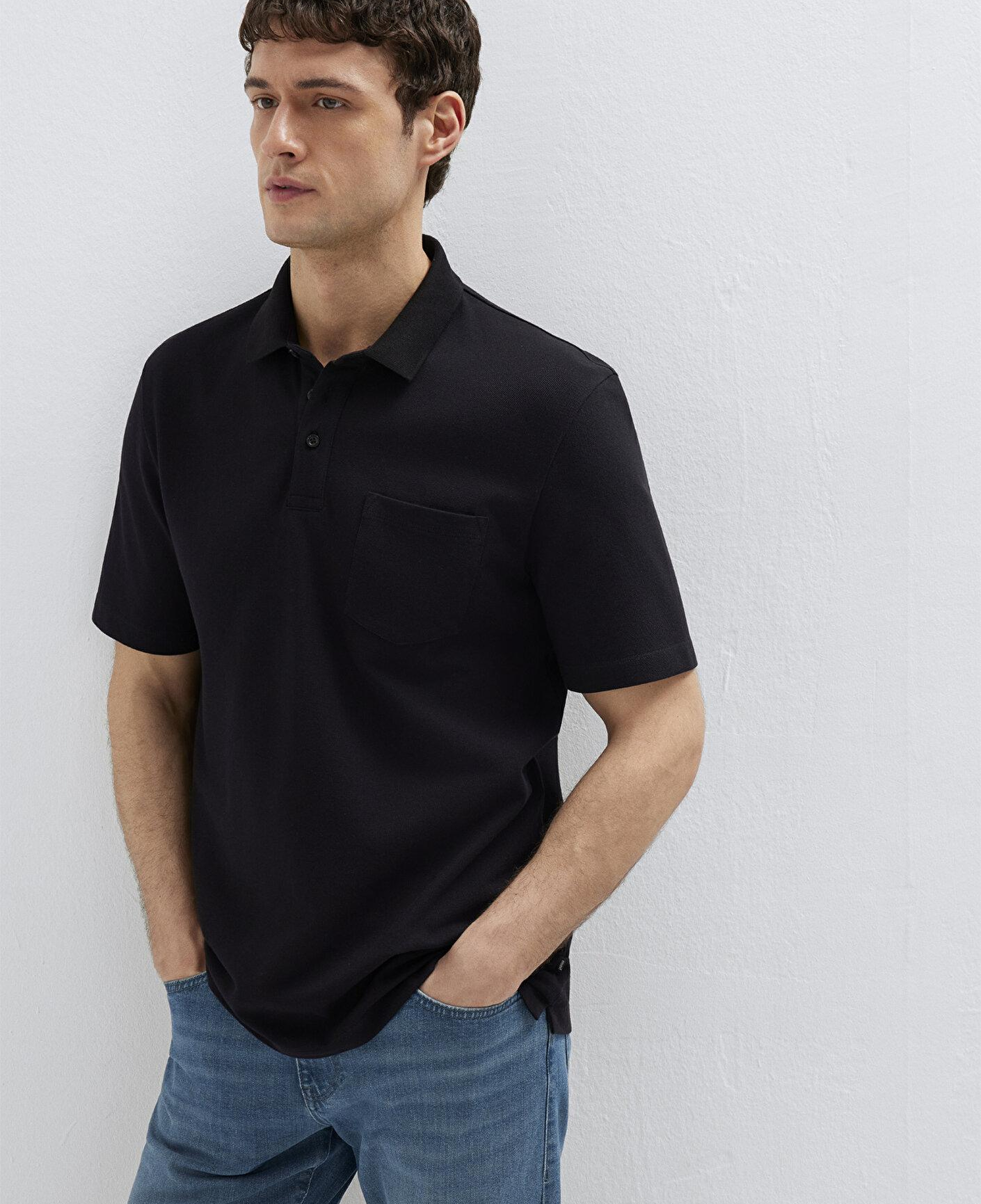 Mavi Siyah Polo Tişört Regular Fit / Normal Kesim 0613465-900