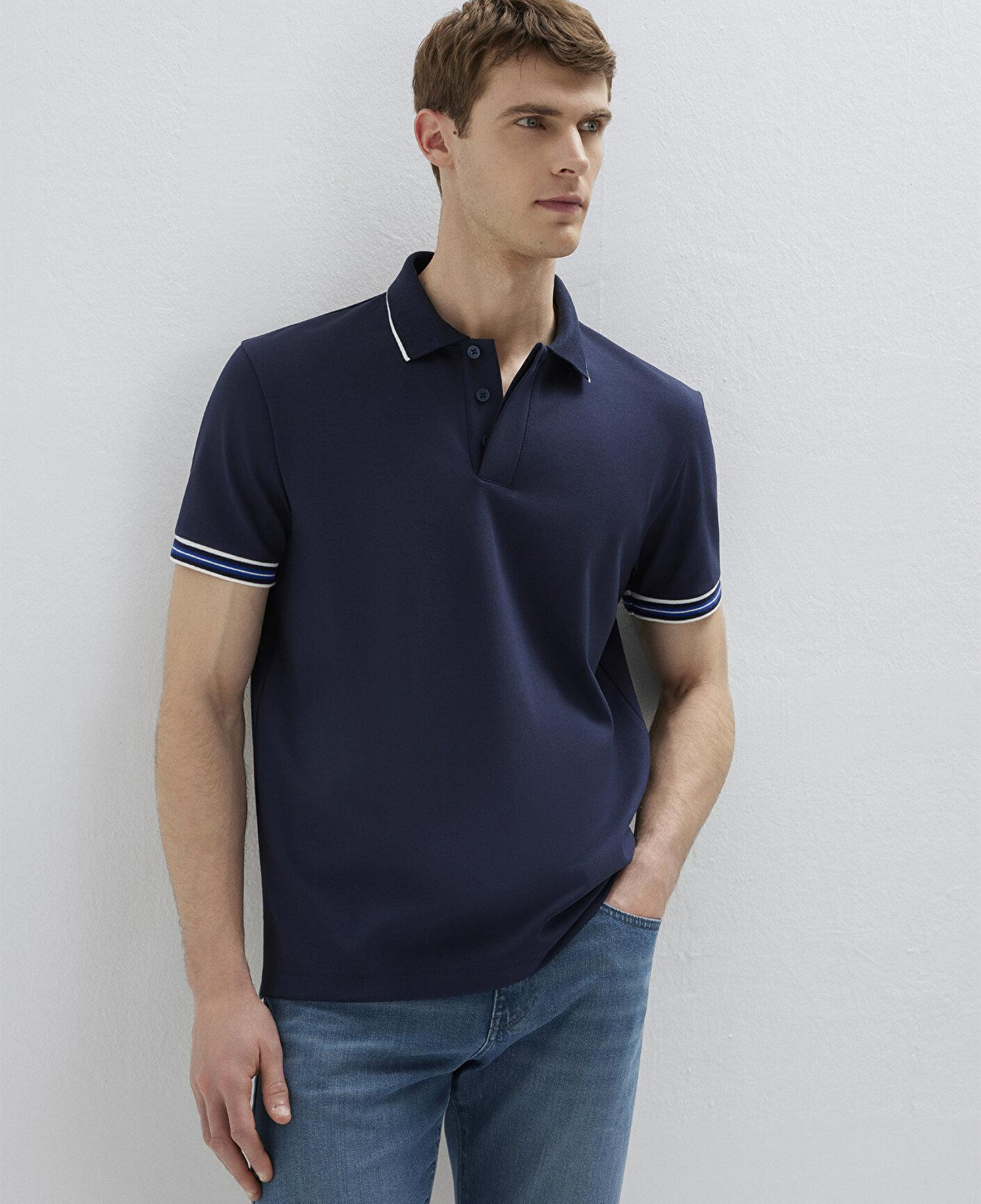 Mavi Mavi Black Lacivert Polo Tişört Regular Fit / Normal Kesim 0613369-70490