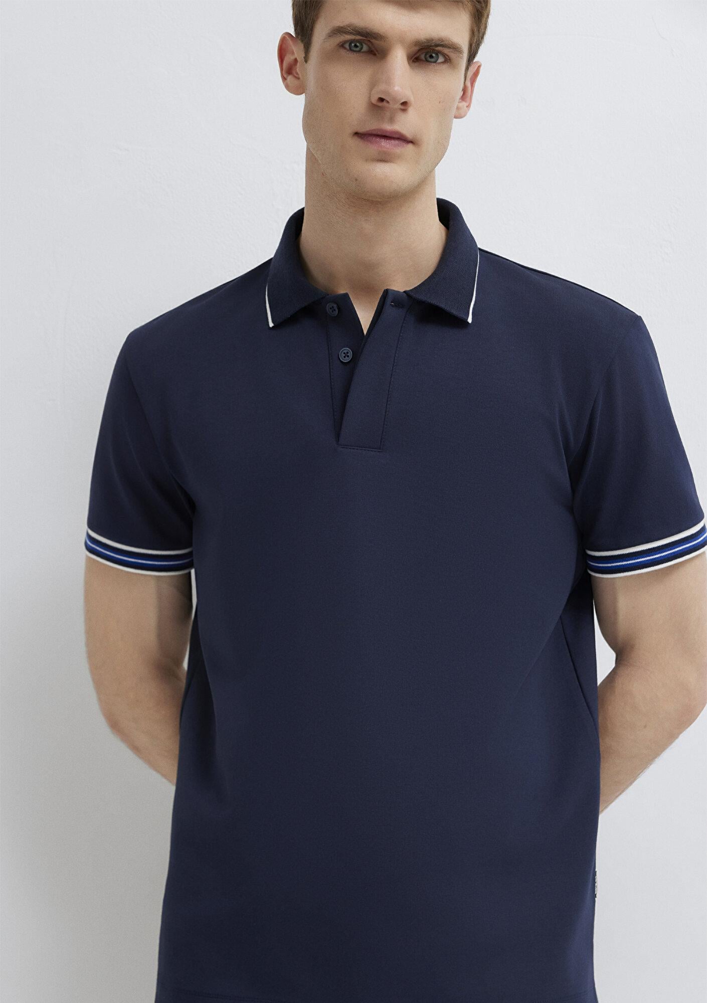 Mavi Mavi Black Lacivert Polo Tişört Regular Fit / Normal Kesim 0613369-70490