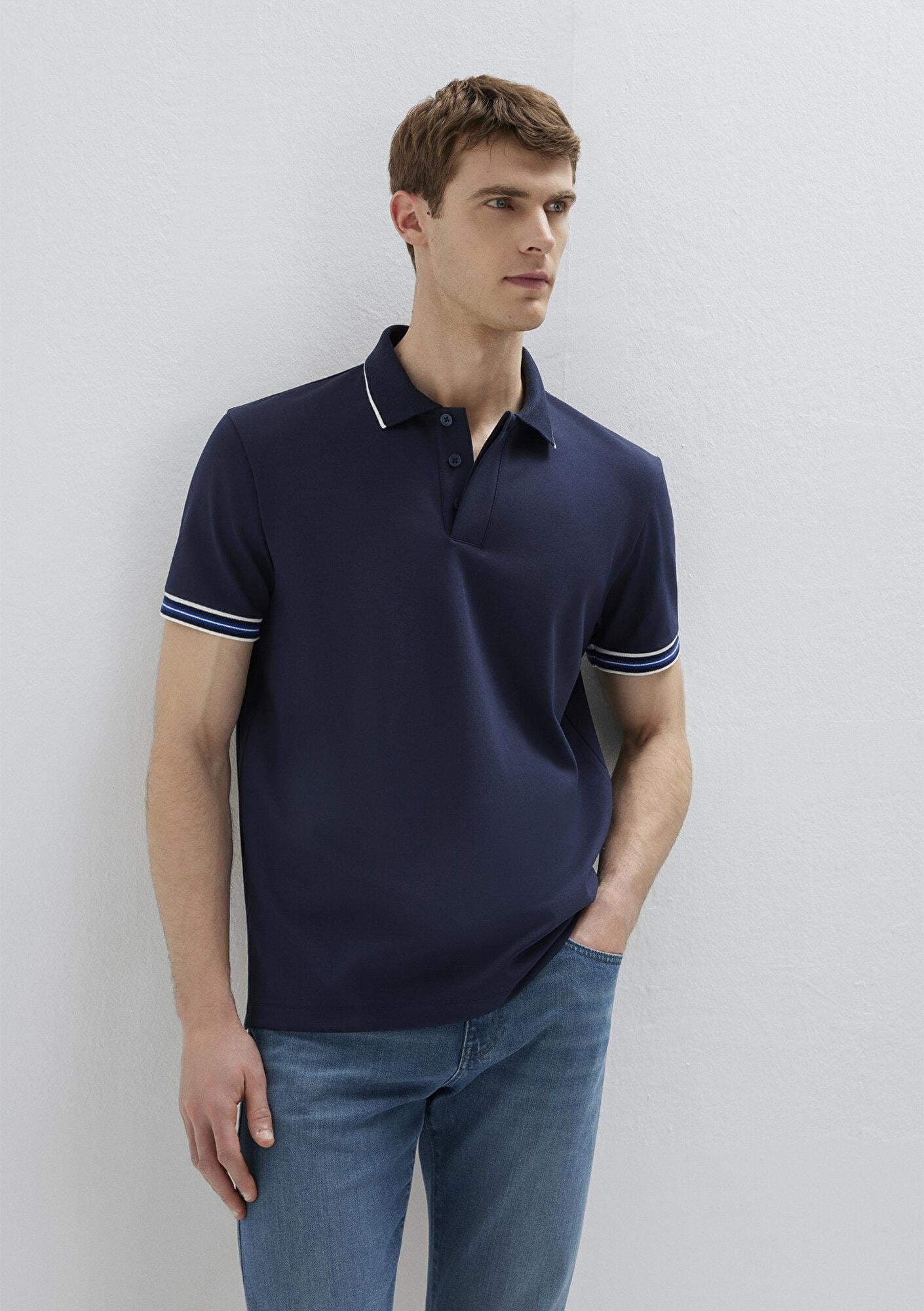 Mavi Mavi Black Lacivert Polo Tişört Regular Fit / Normal Kesim 0613369-70490