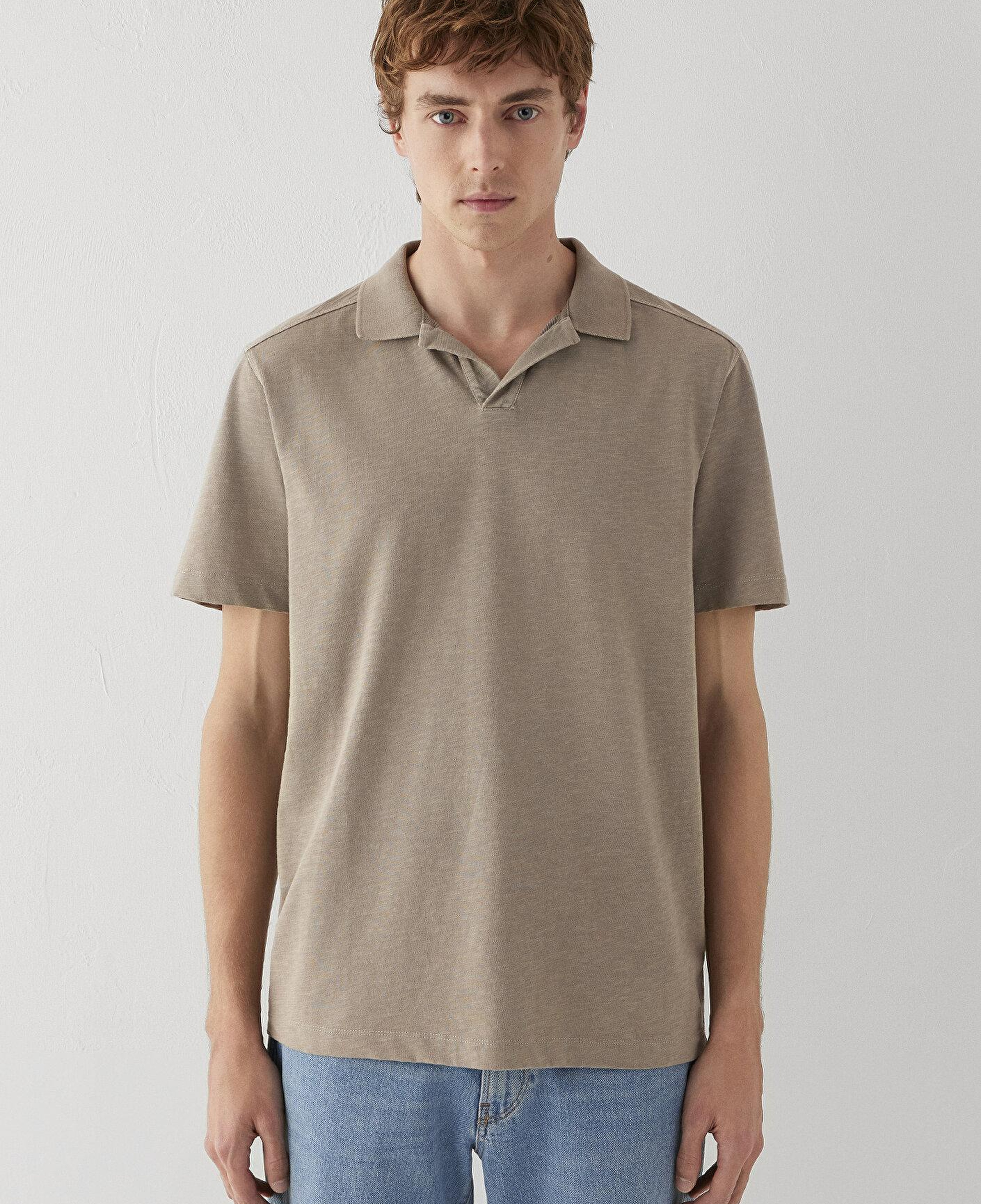 Mavi Yeşil Polo Tişört Regular Fit / Normal Kesim 0613313-80697