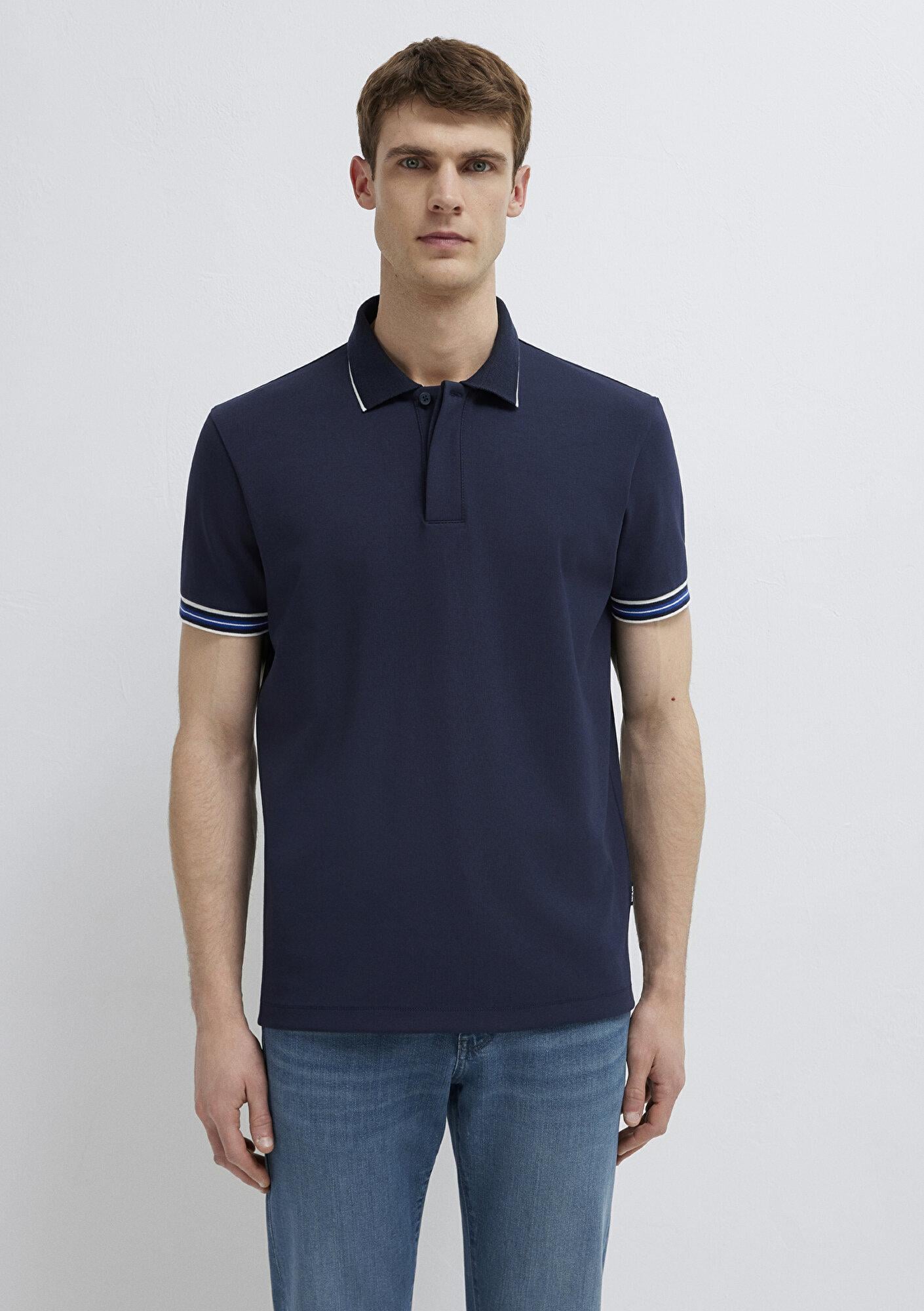 Mavi Mavi Black Lacivert Polo Tişört Regular Fit / Normal Kesim 0613369-70490