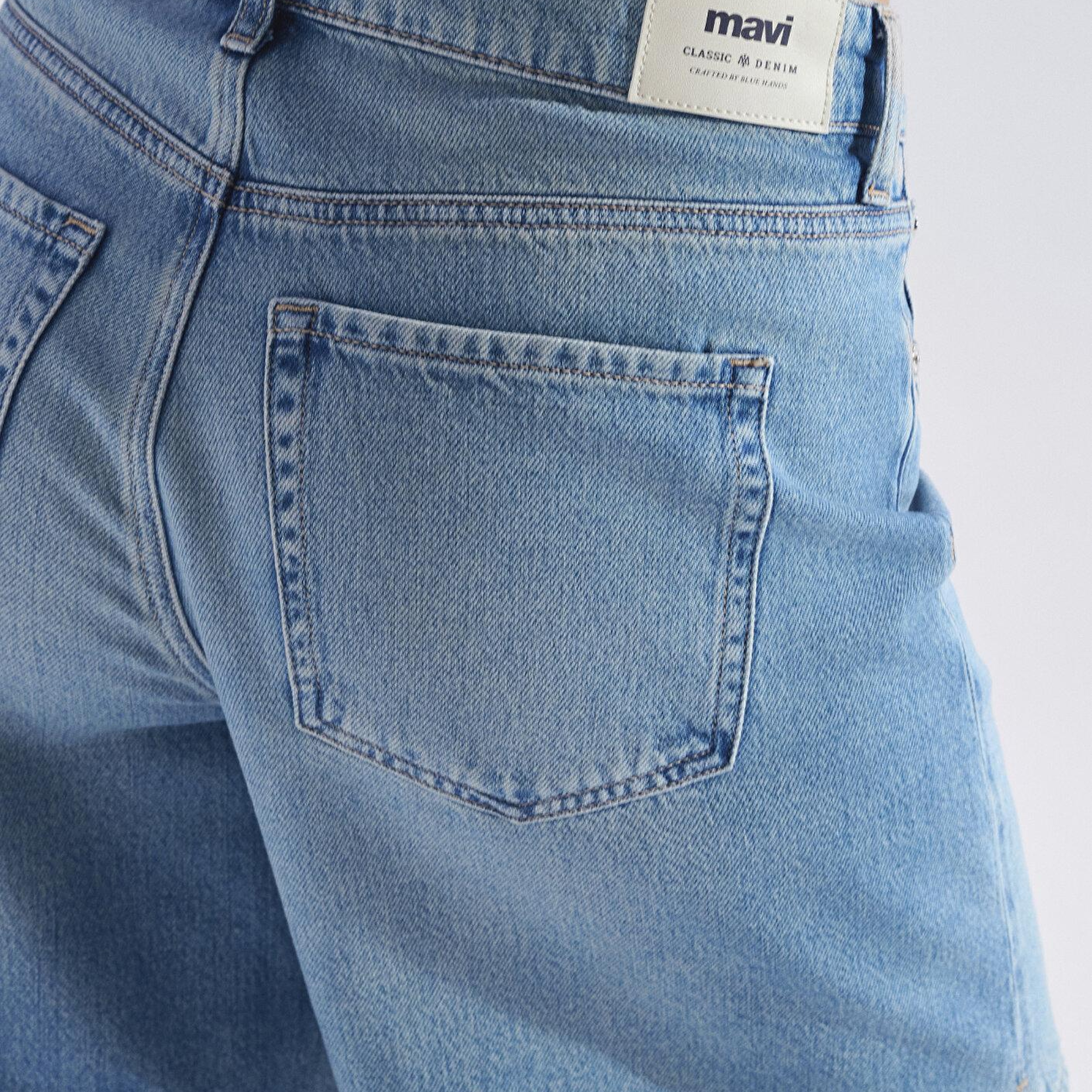 Mavi SIENA SHORT Classic Denim Vintage Açık Mavi Jean Şort 1421033-A3924
