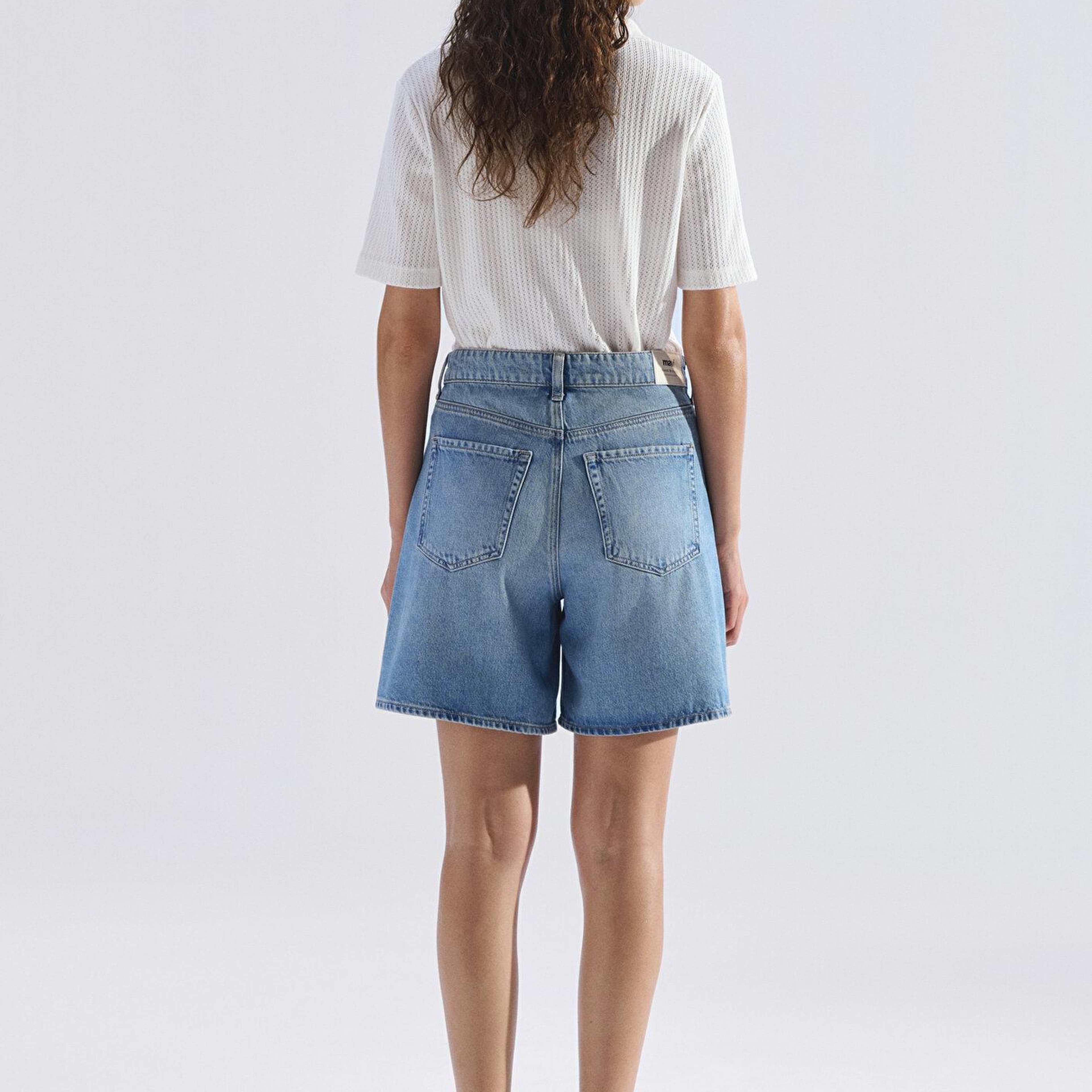 Mavi SIENA SHORT Classic Denim Vintage Açık Mavi Jean Şort 1421033-A3924