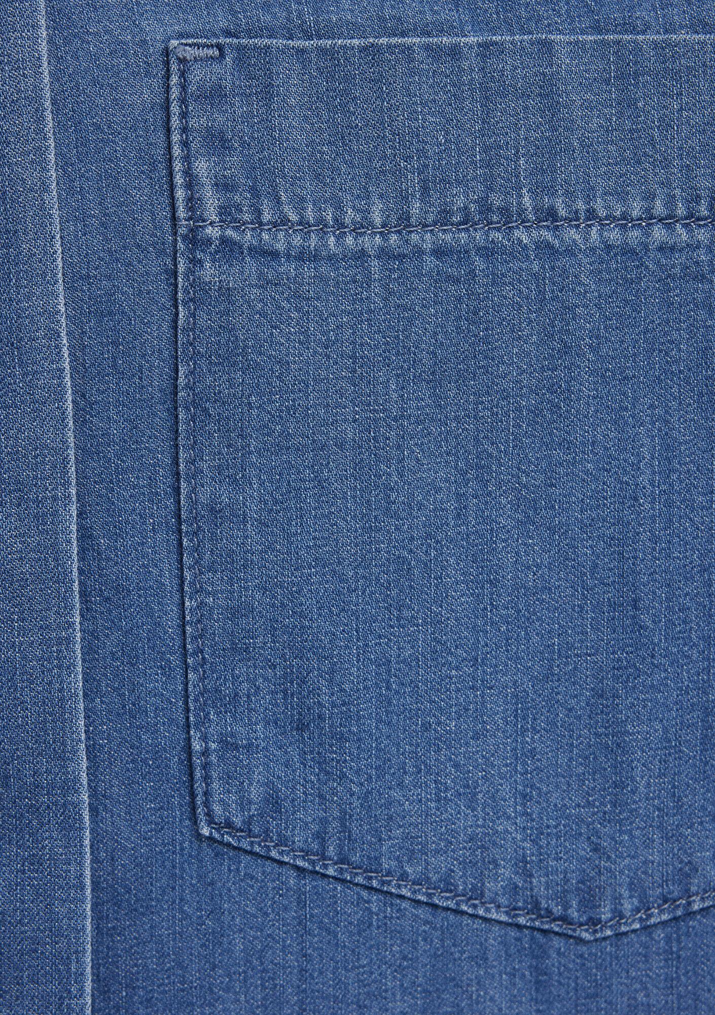 Mavi Nelly Mavi Edition Indigo Mavisi Jean Gömlek Boxy Fit 1221024-A3166