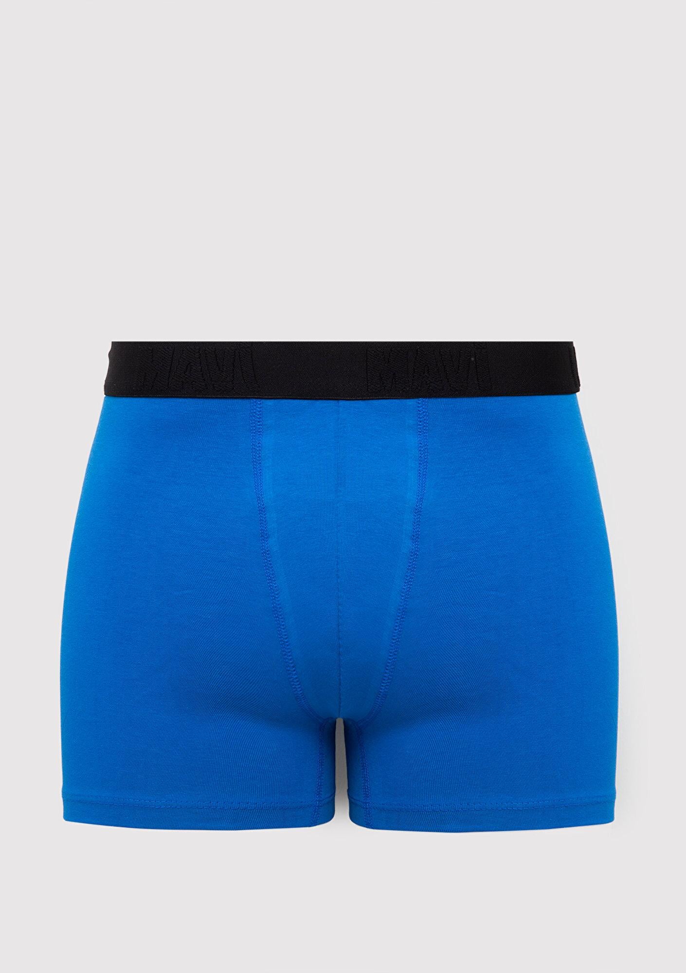 Mavi 3lü Baskılı Lacivert Boxer 0912349-25723