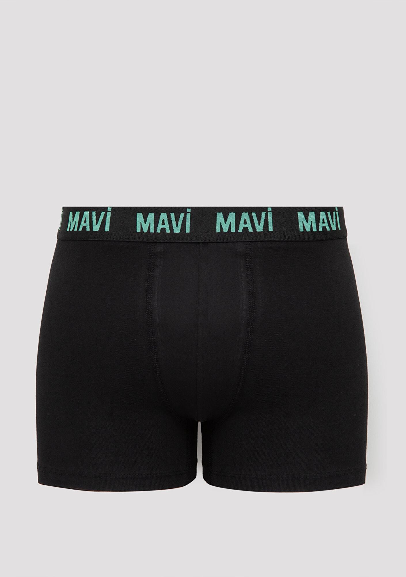 Mavi 3lü Baskılı Yeşil Boxer 0912352-71923