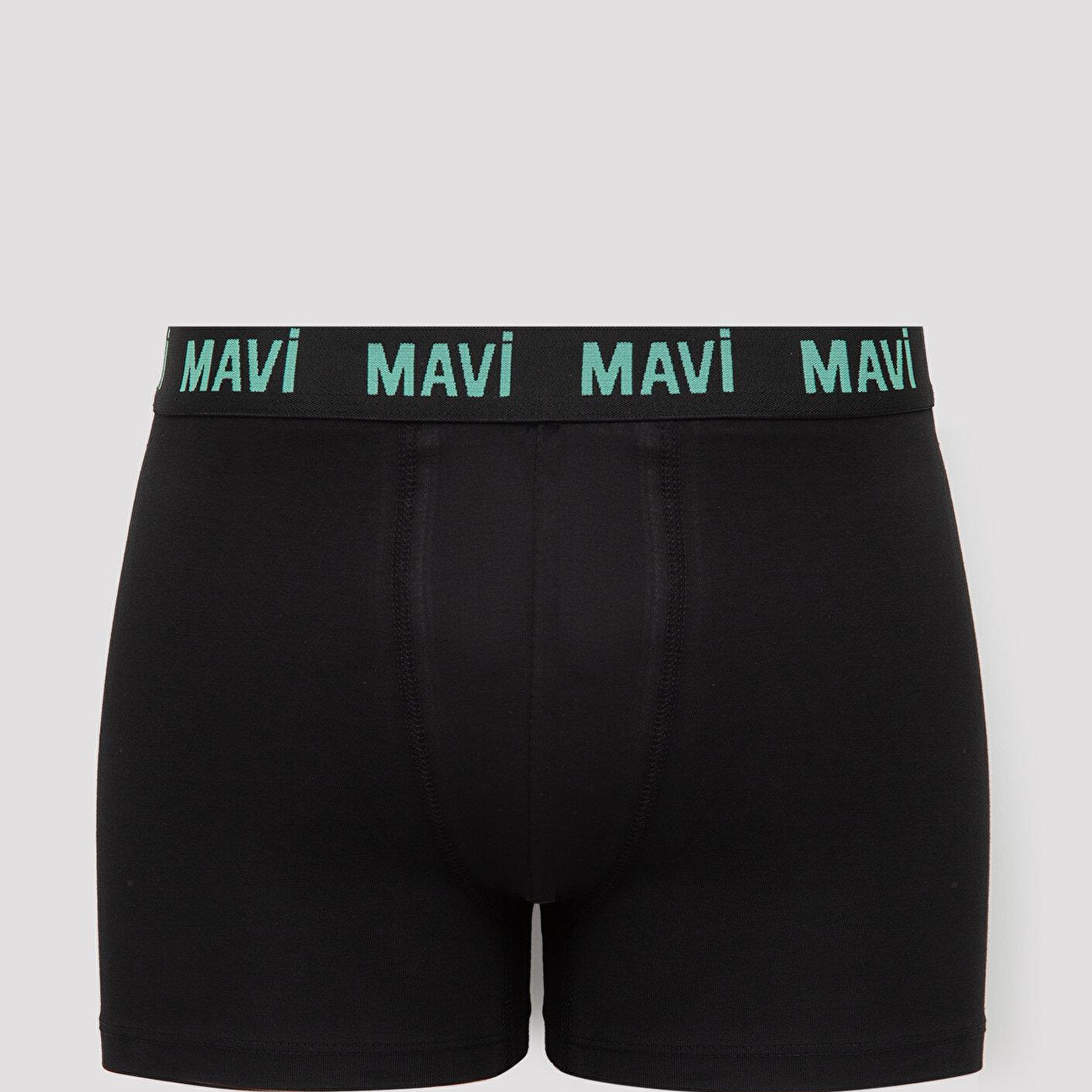 Mavi 3lü Baskılı Yeşil Boxer 0912352-71923