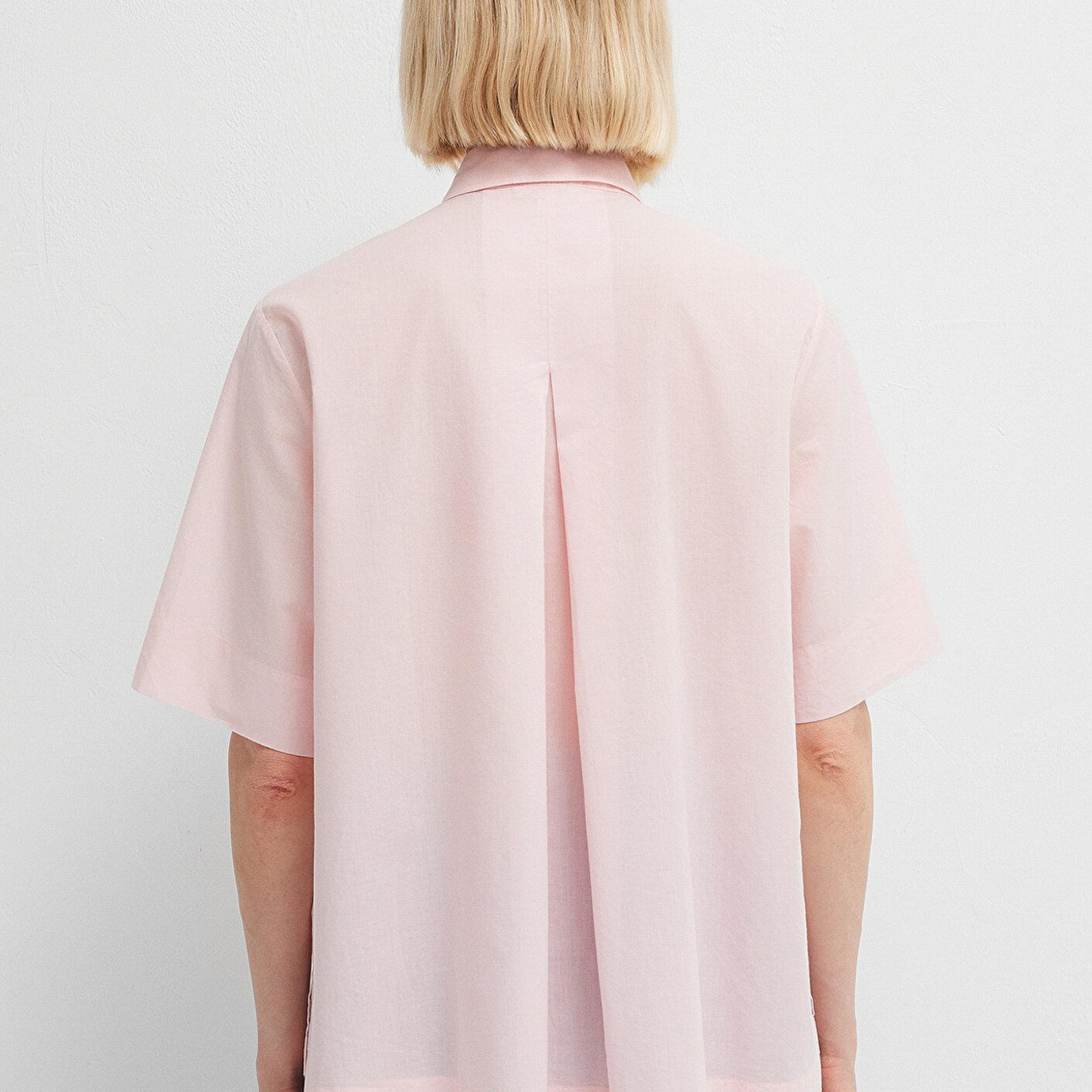 Mavi Pembe Gömlek Loose Fit / Bol Rahat Kesim 1211615-87110