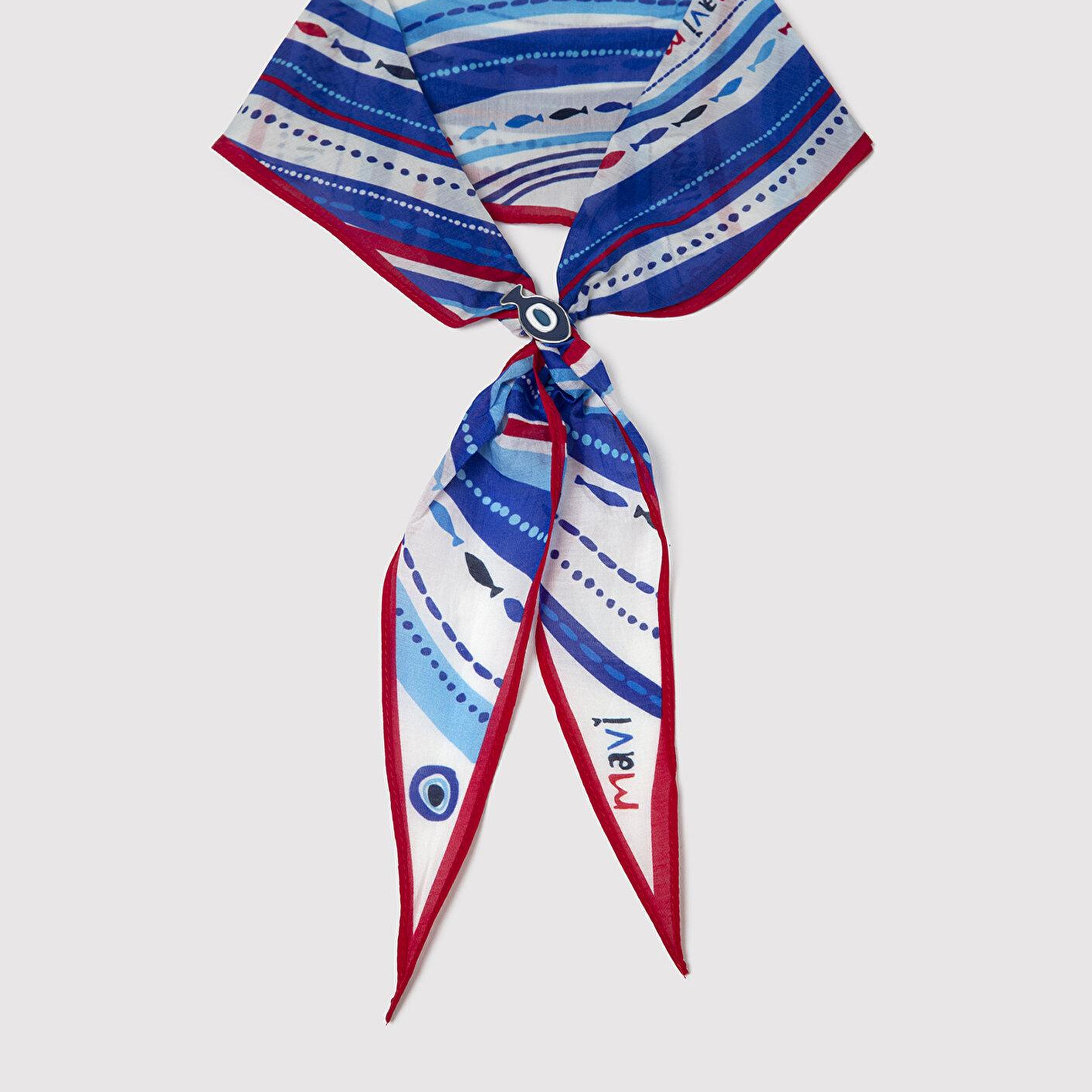 Mavi Nazar Boncuğu Detaylı Bandana 1914041-26498