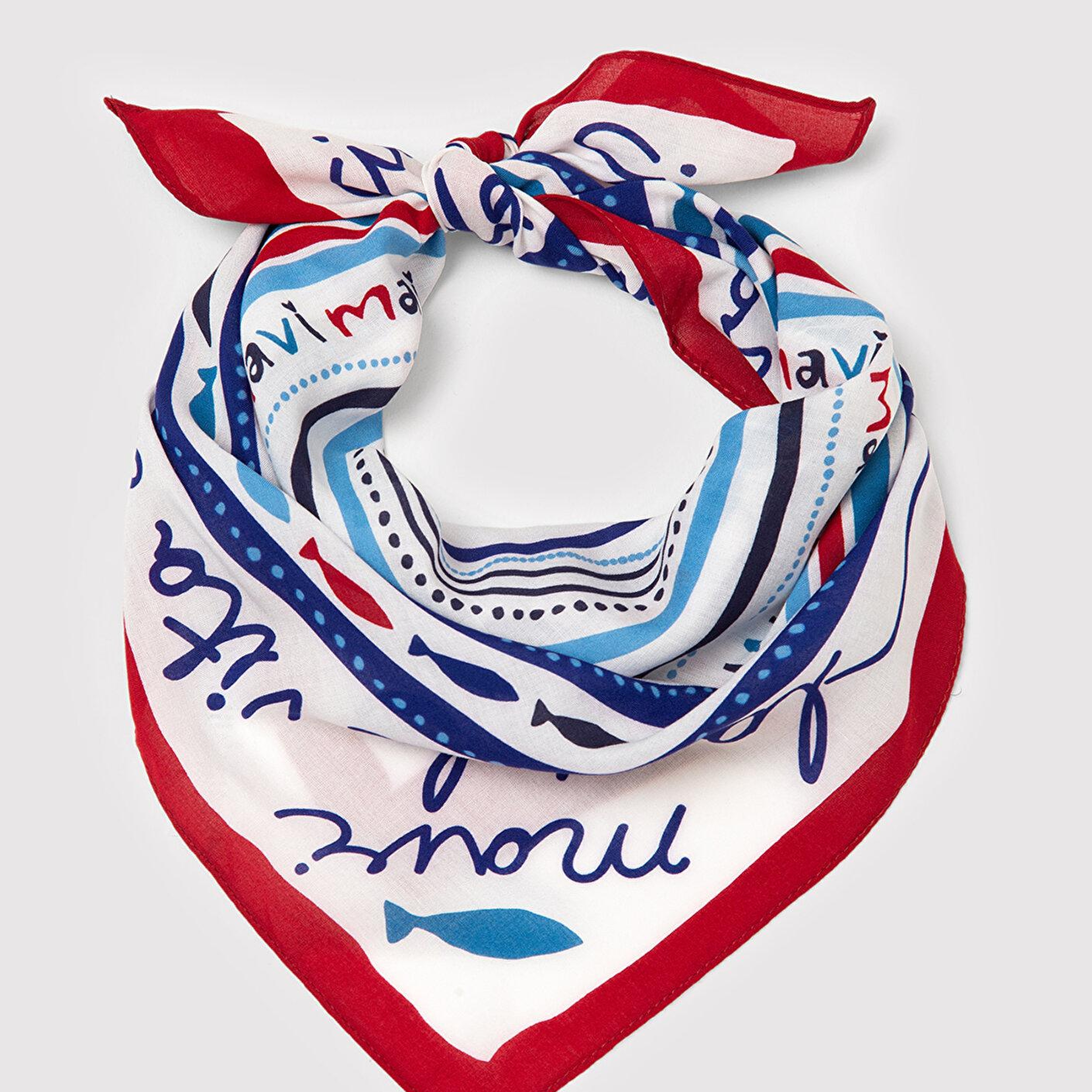 Mavi Nazar Boncuğu Detaylı Bandana 1914040-70053