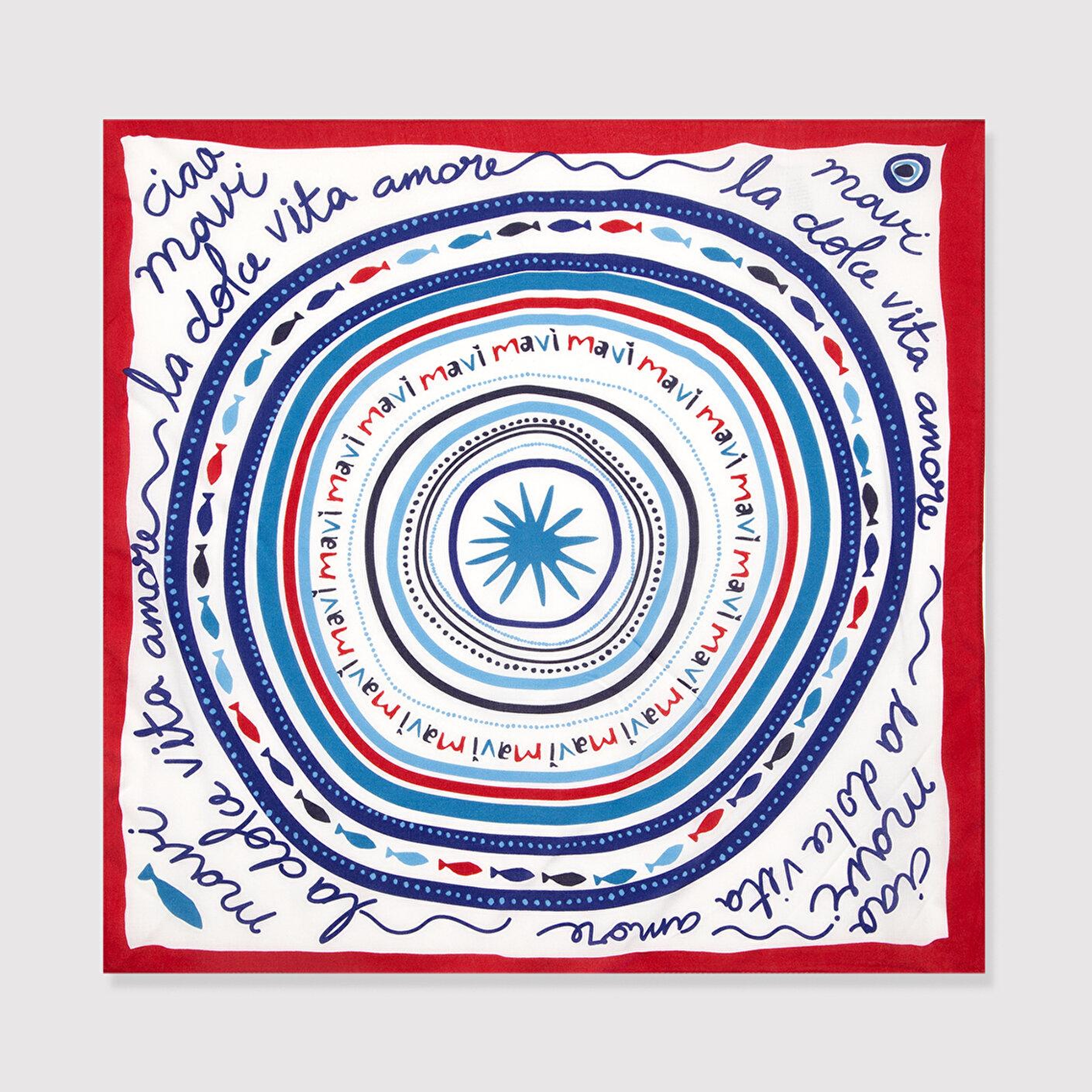 Mavi Nazar Boncuğu Detaylı Bandana 1914040-70053