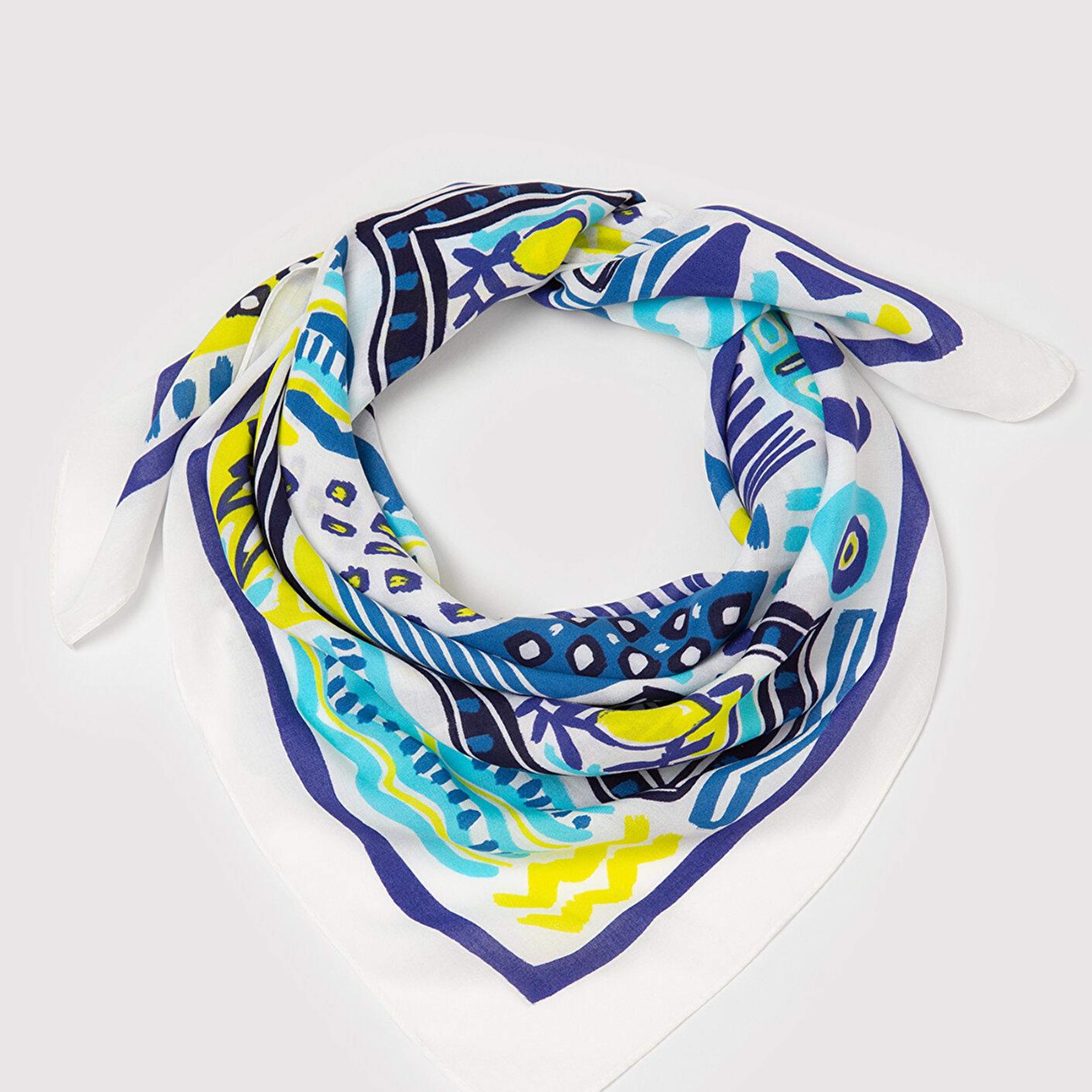 Mavi Nazar Boncuğu Baskılı Bandana 1913626-10242