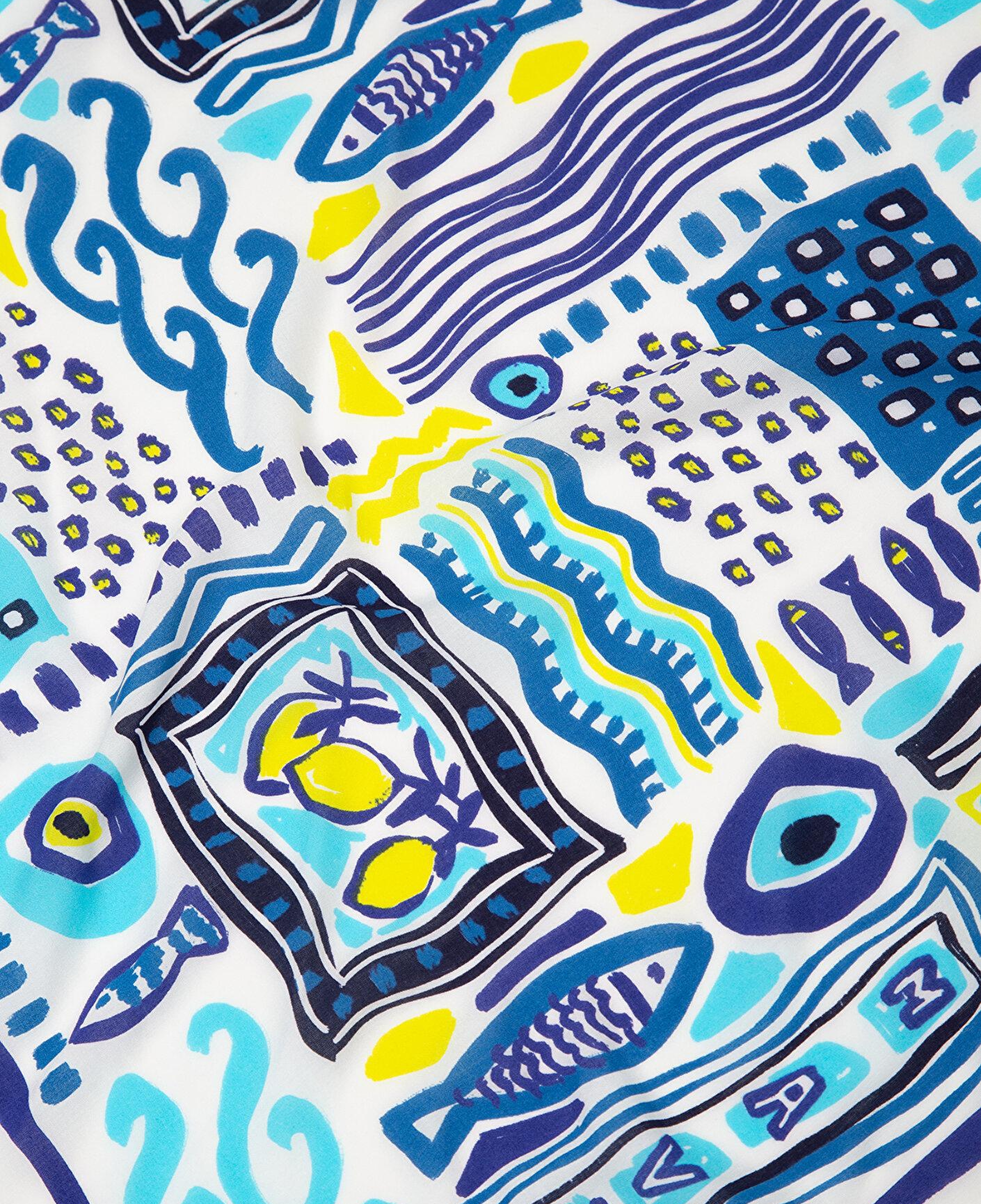 Mavi Nazar Boncuğu Baskılı Bandana 1913626-10242