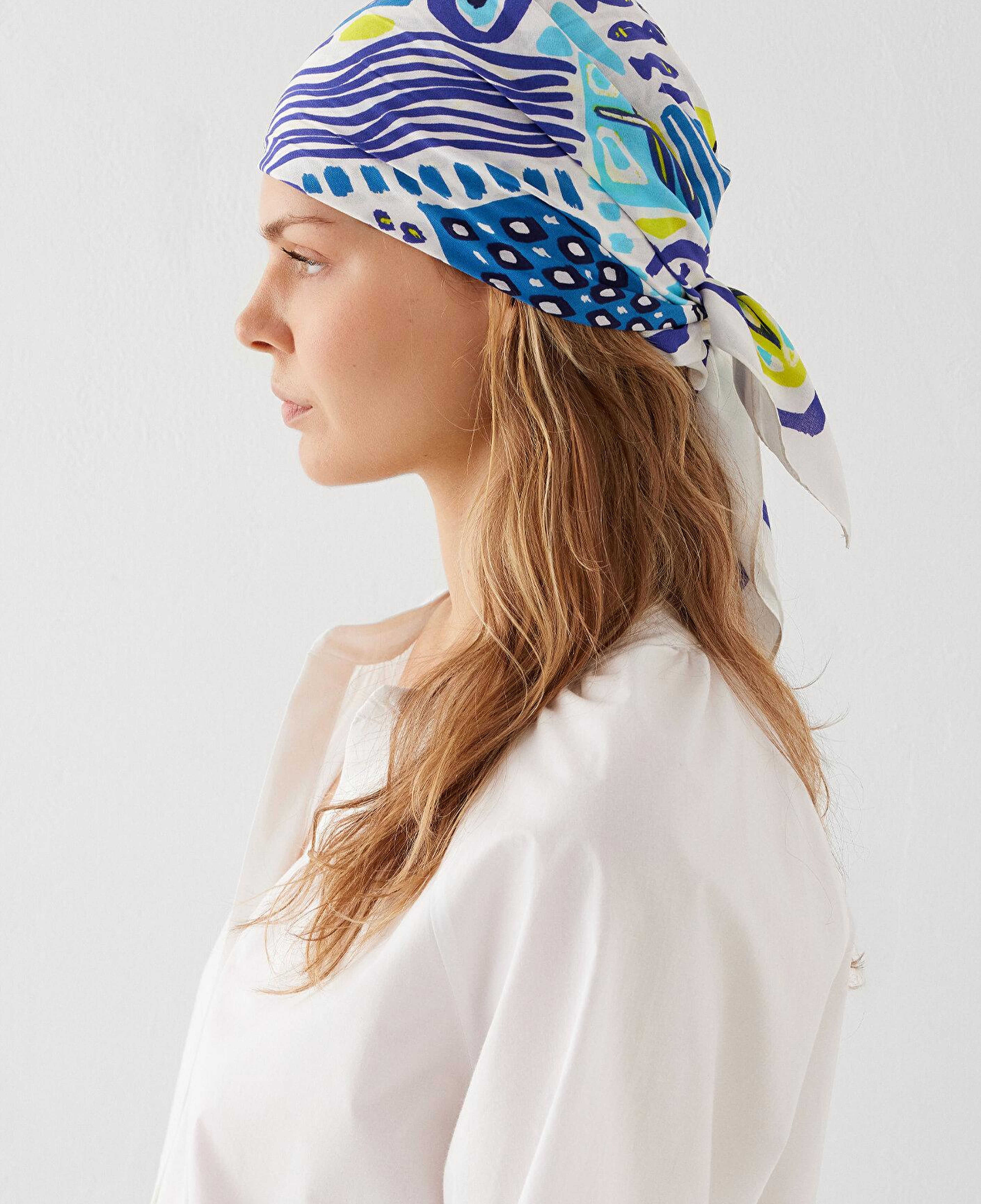 Mavi Nazar Boncuğu Baskılı Bandana 1913626-10242