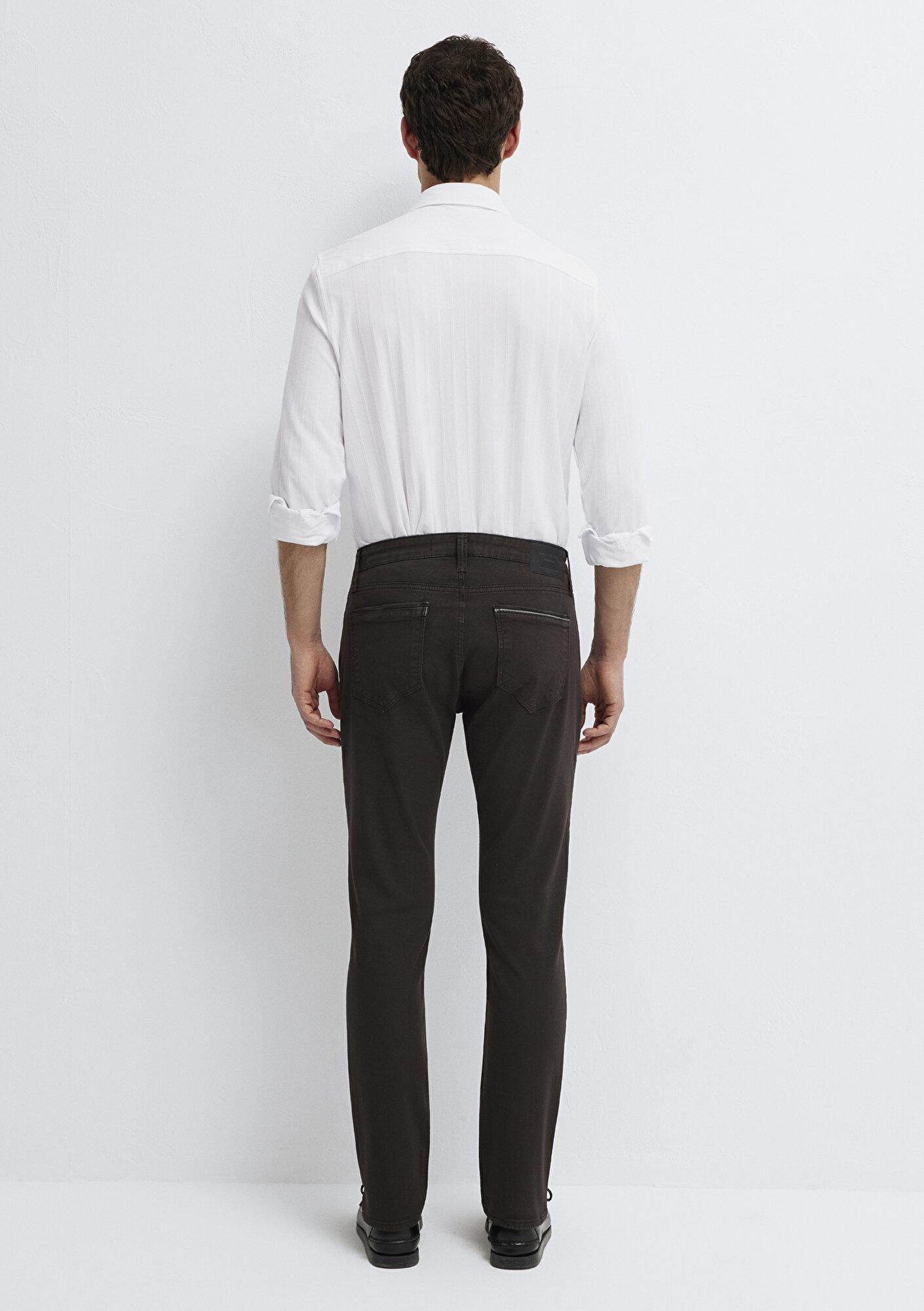 Mavi Marcus Kahverengi Gabardin Pantolon 00351A4090