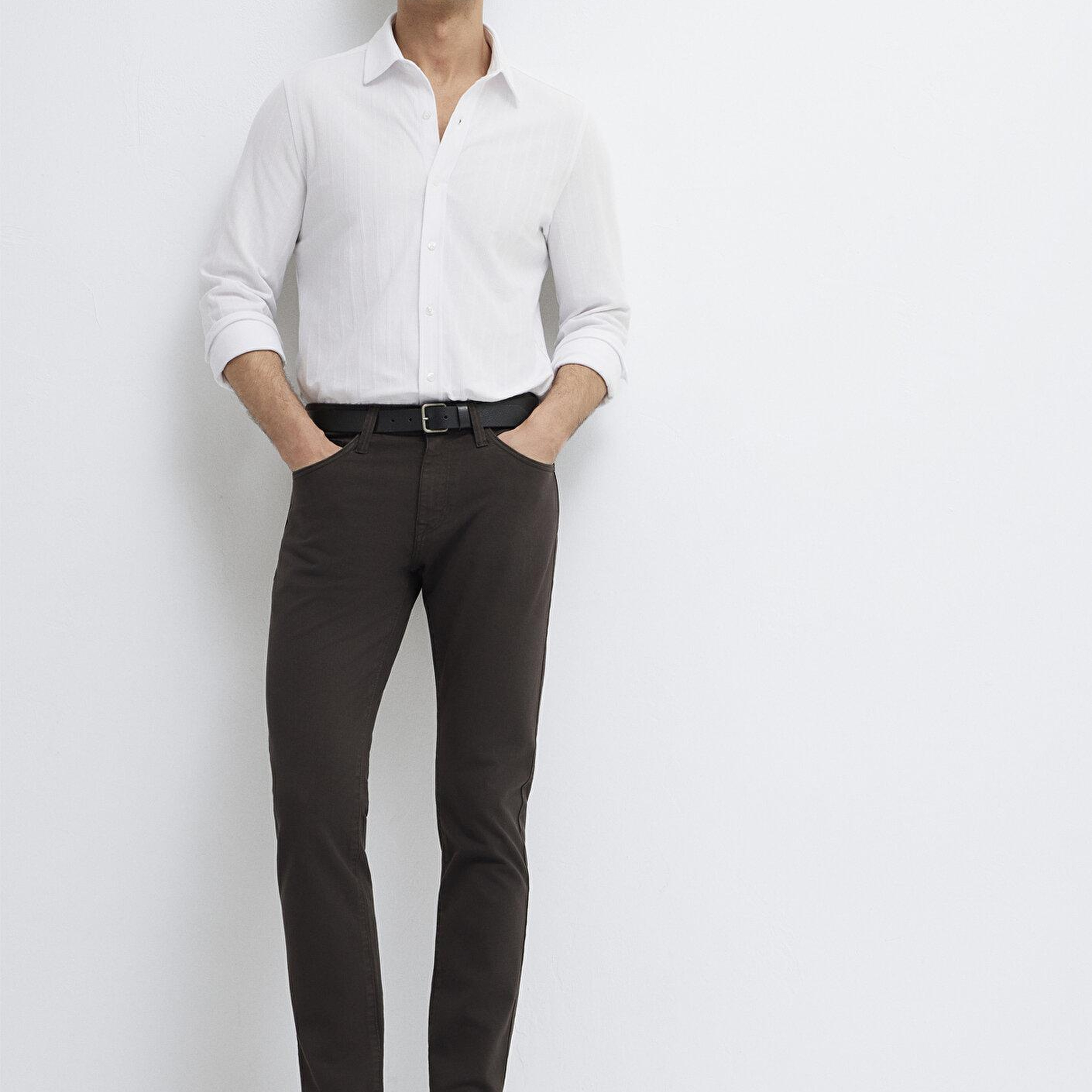 Mavi Marcus Kahverengi Gabardin Pantolon 00351A4090