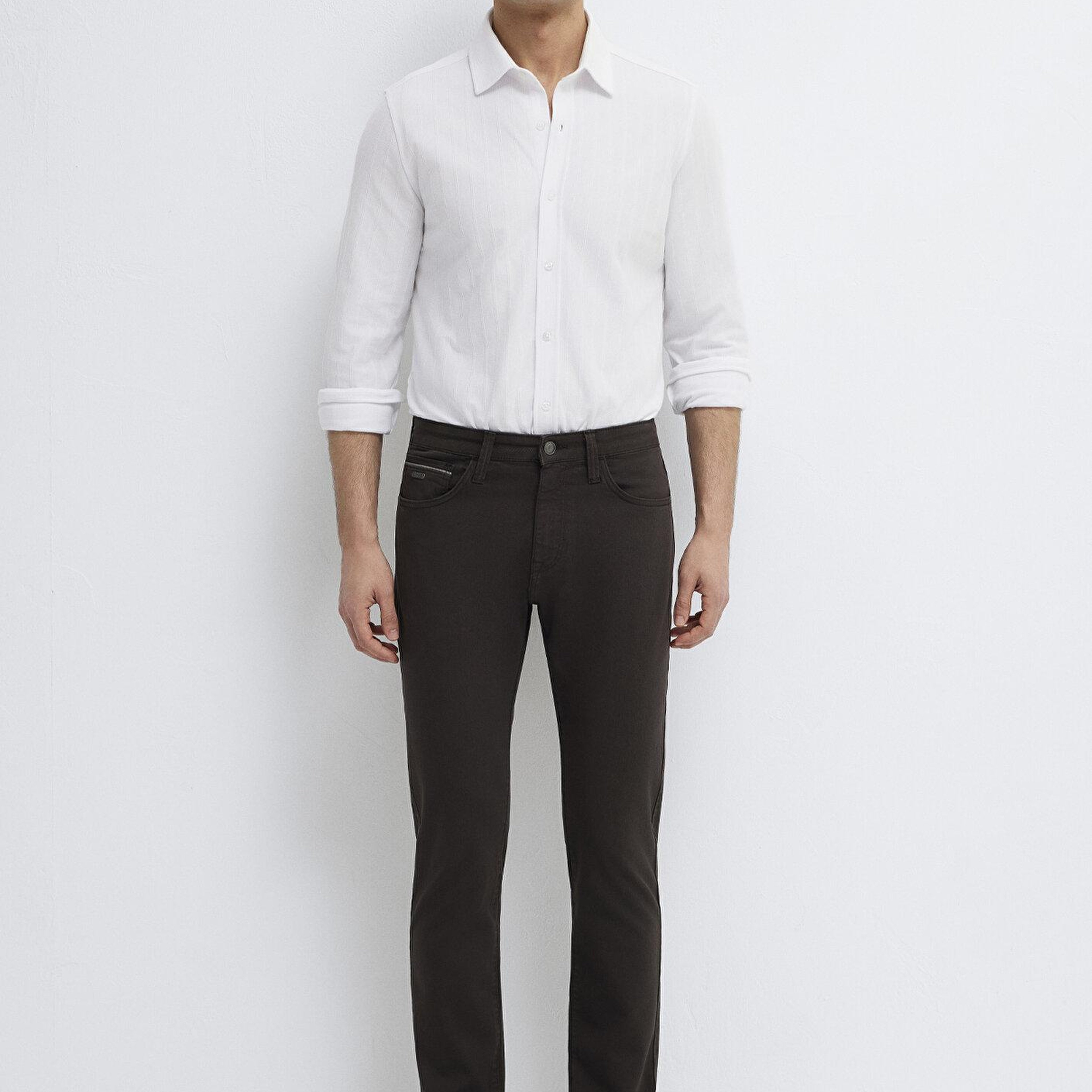 Mavi Marcus Kahverengi Gabardin Pantolon 00351A4090