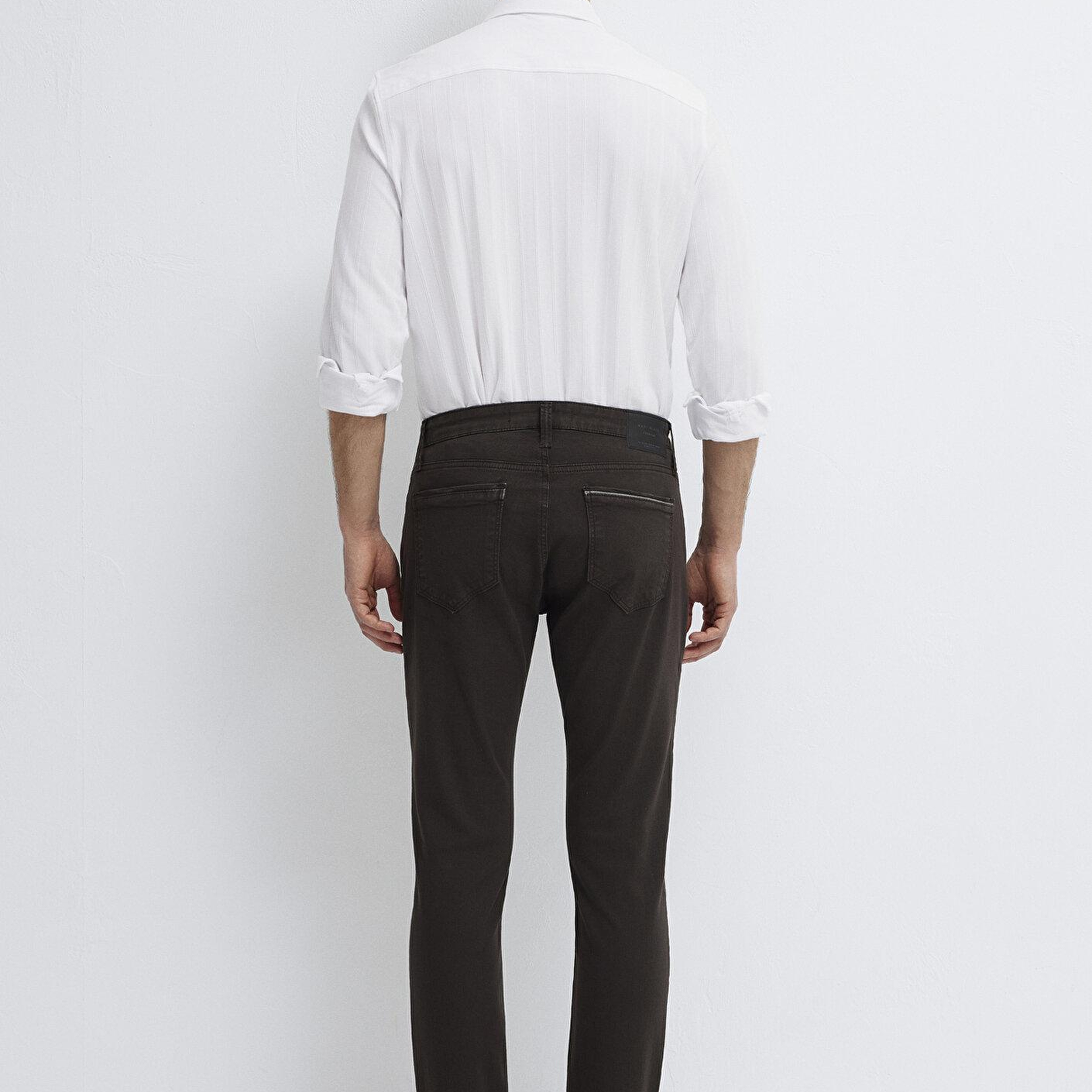 Mavi Marcus Kahverengi Gabardin Pantolon 00351A4090