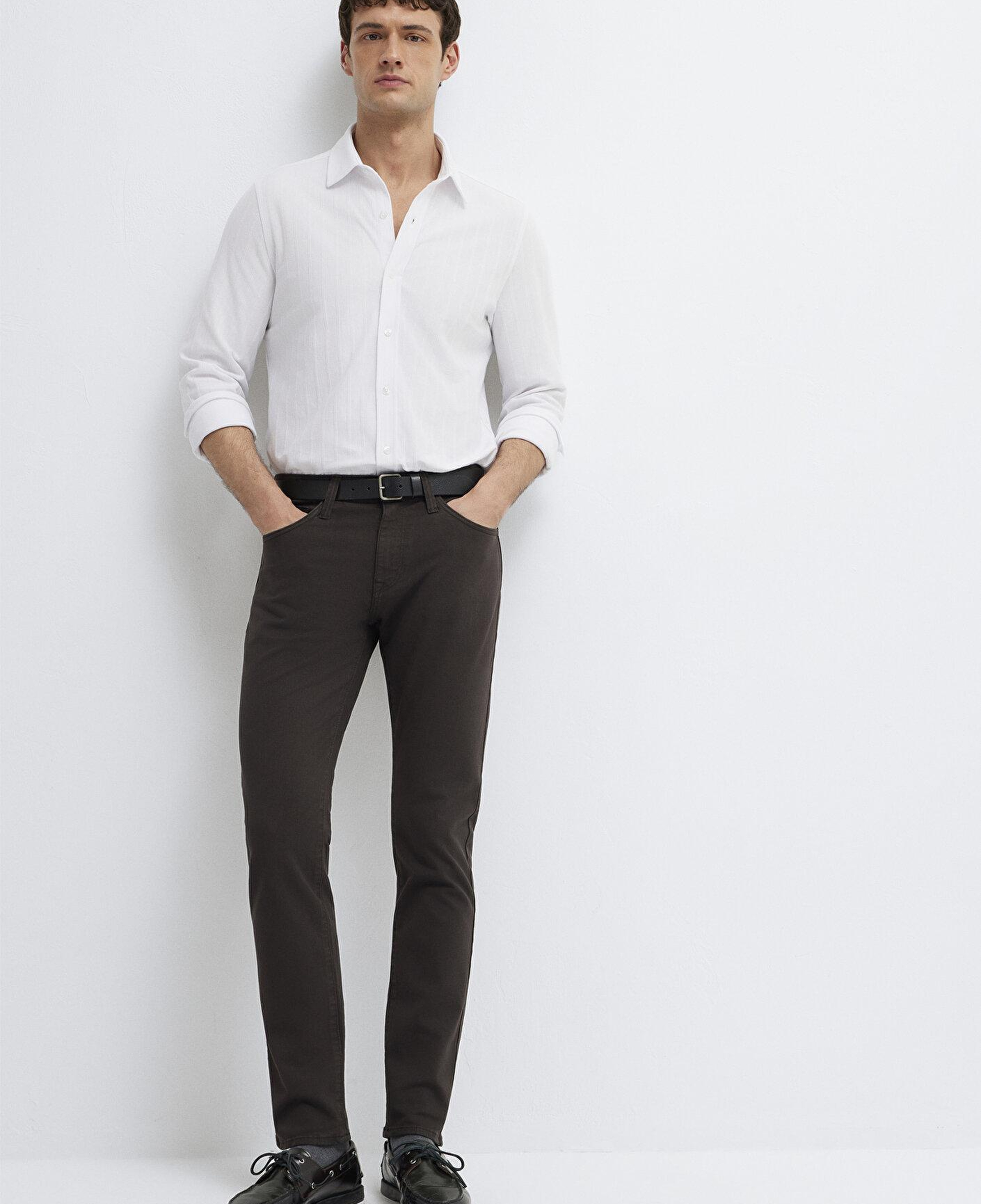 Mavi Marcus Kahverengi Gabardin Pantolon 00351A4090