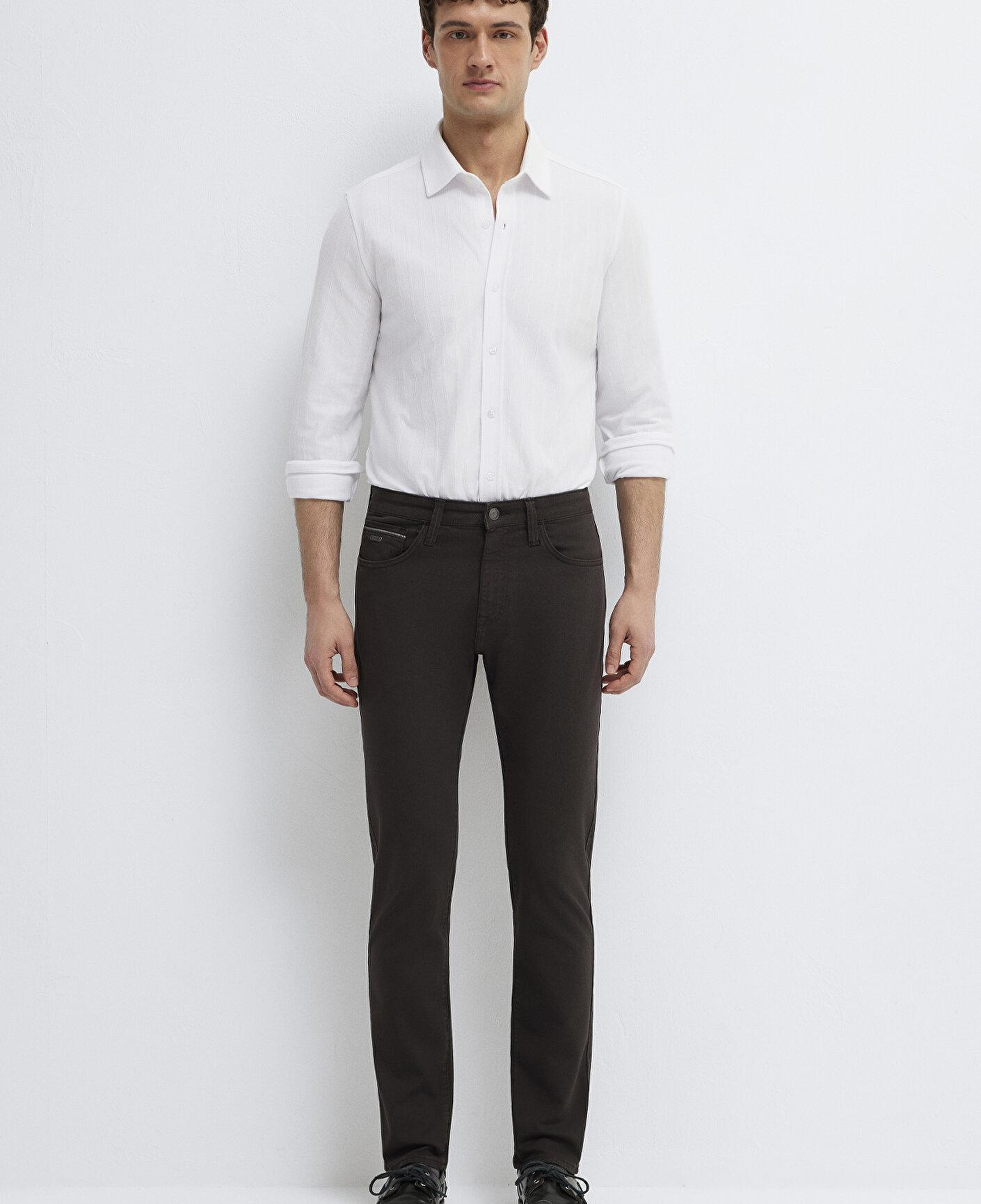 Mavi Marcus Kahverengi Gabardin Pantolon 00351A4090