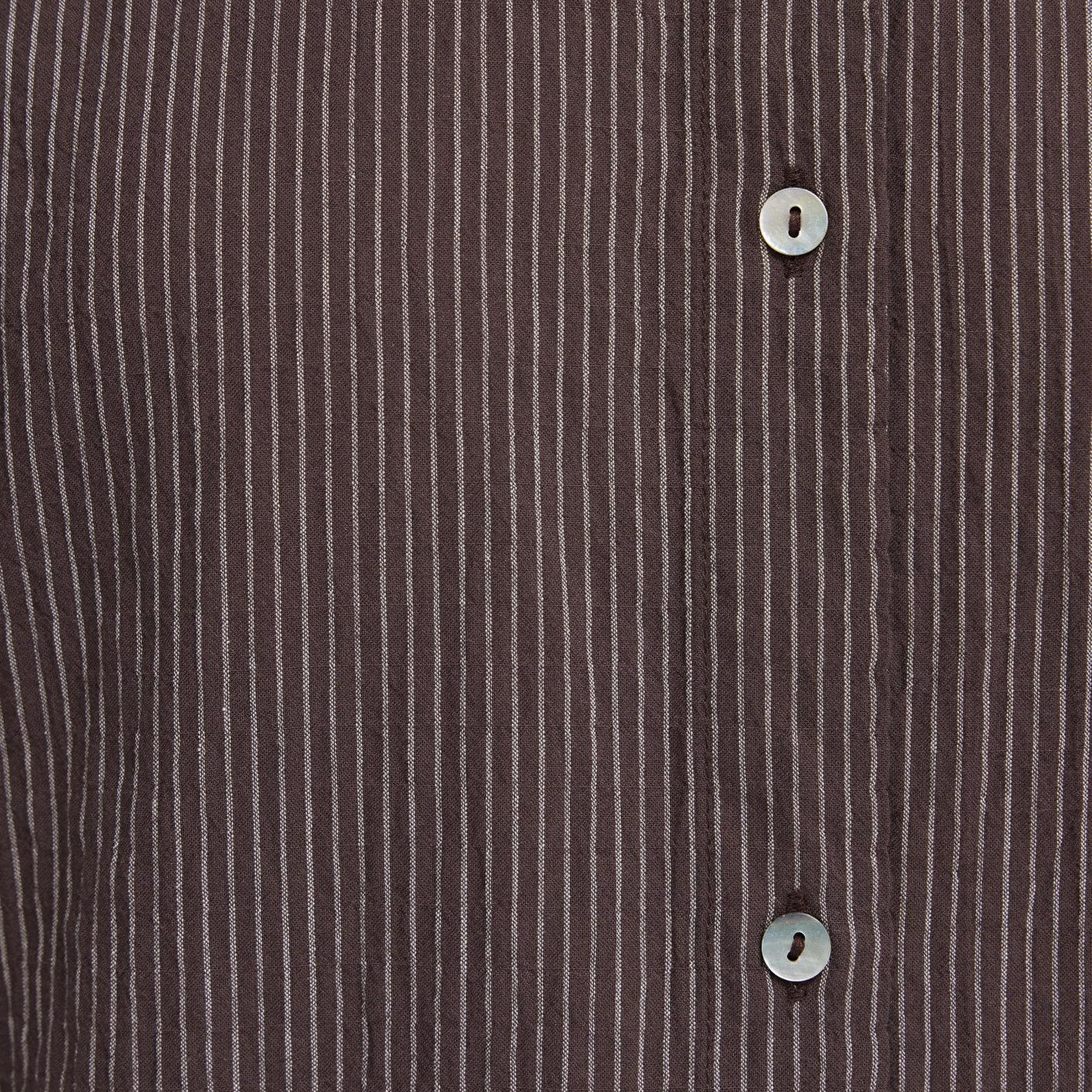 Mavi Kahverengi Gömlek Loose Fit / Bol Rahat Kesim 1211598-91456