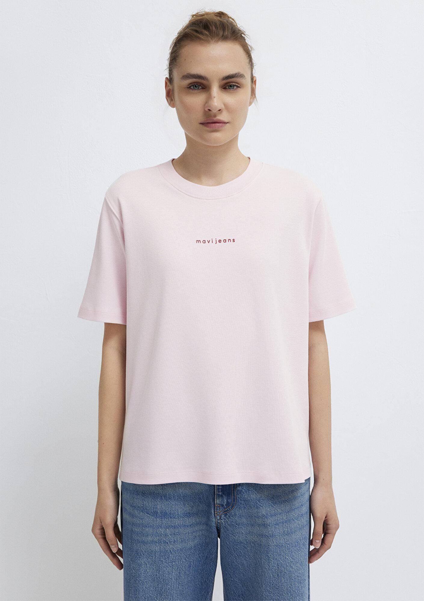 Mavi Pembe Tişört Regular Fit / Normal Kesim 1613890-89200
