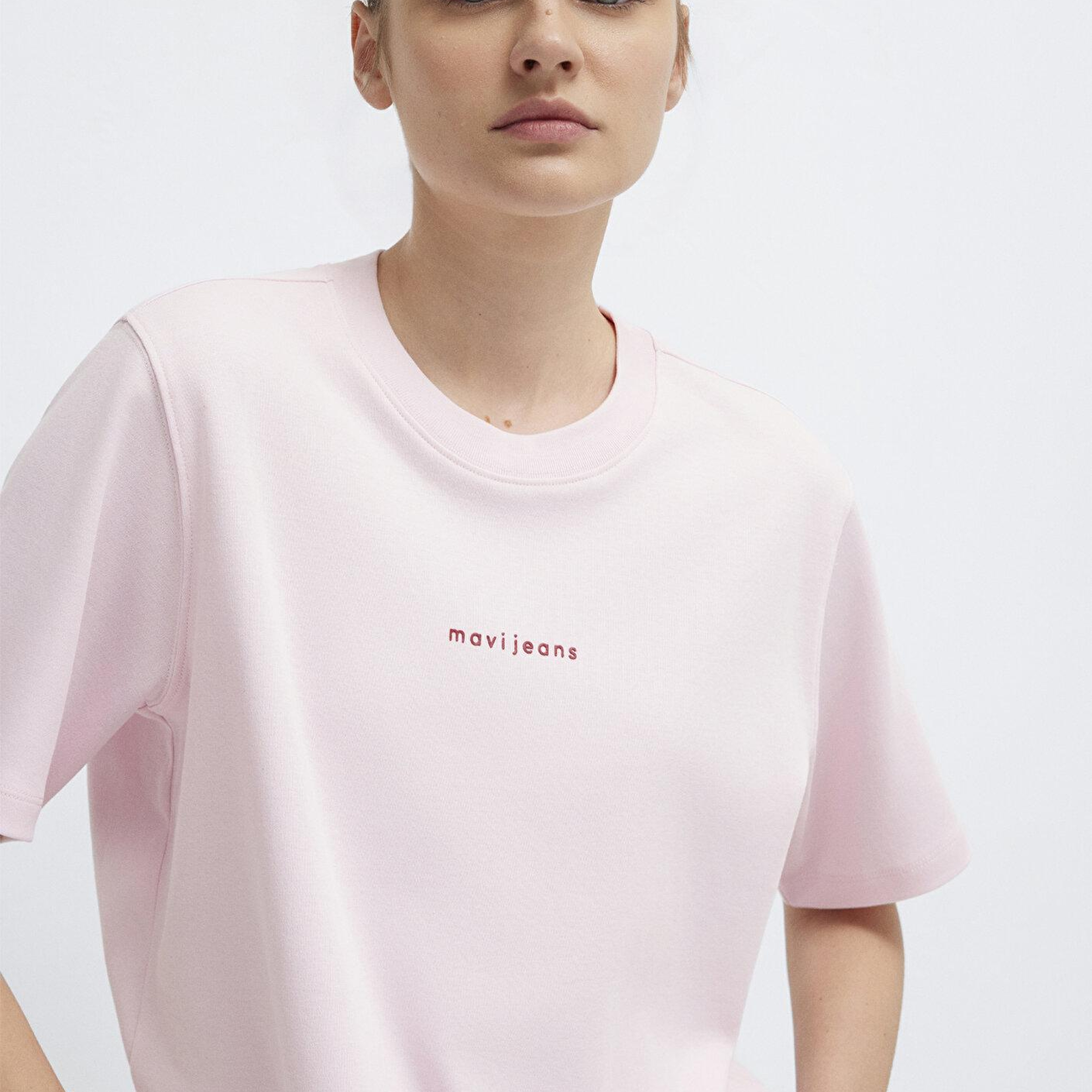 Mavi Pembe Tişört Regular Fit / Normal Kesim 1613890-89200