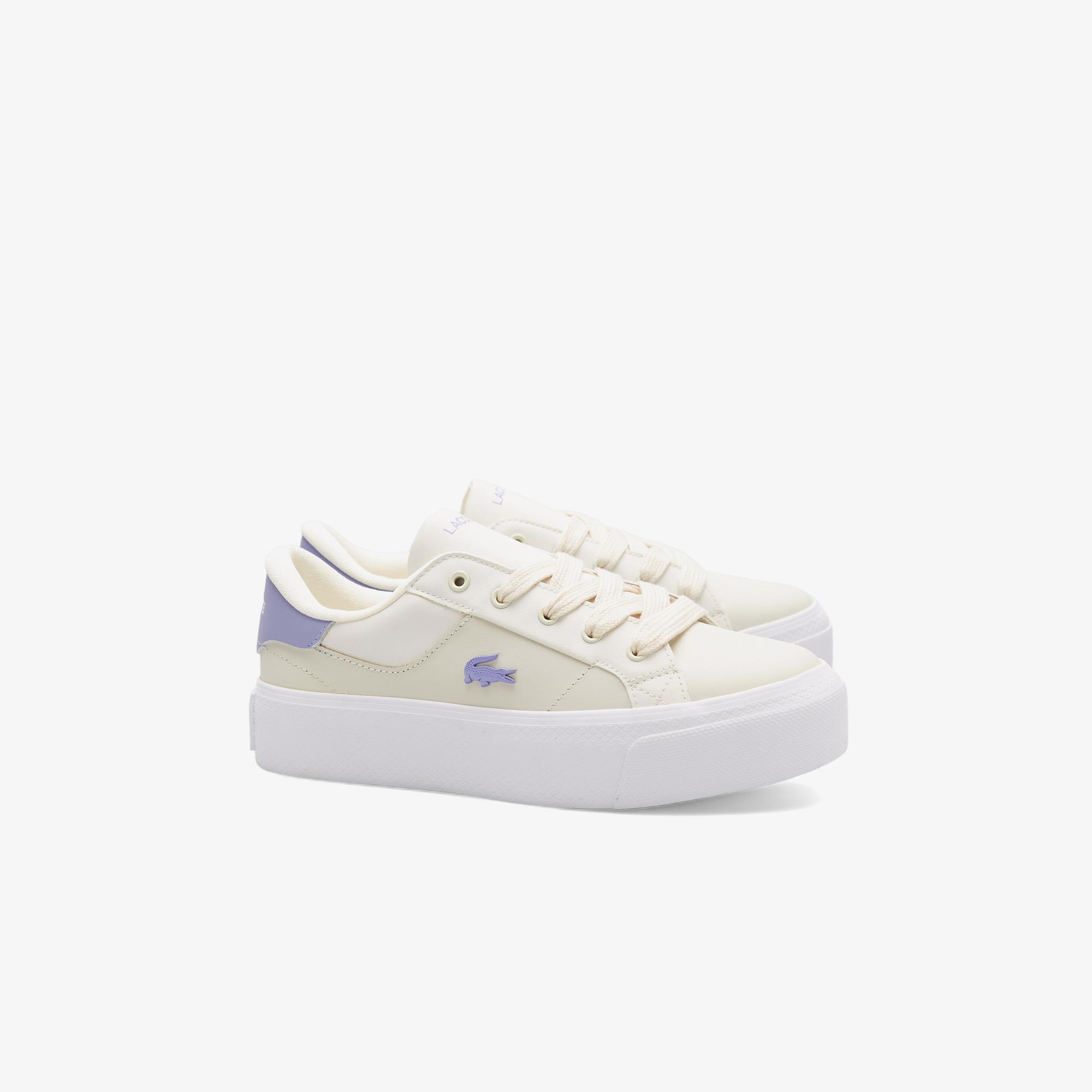 Lacoste Ziane Platform Kadın Krem Sneaker