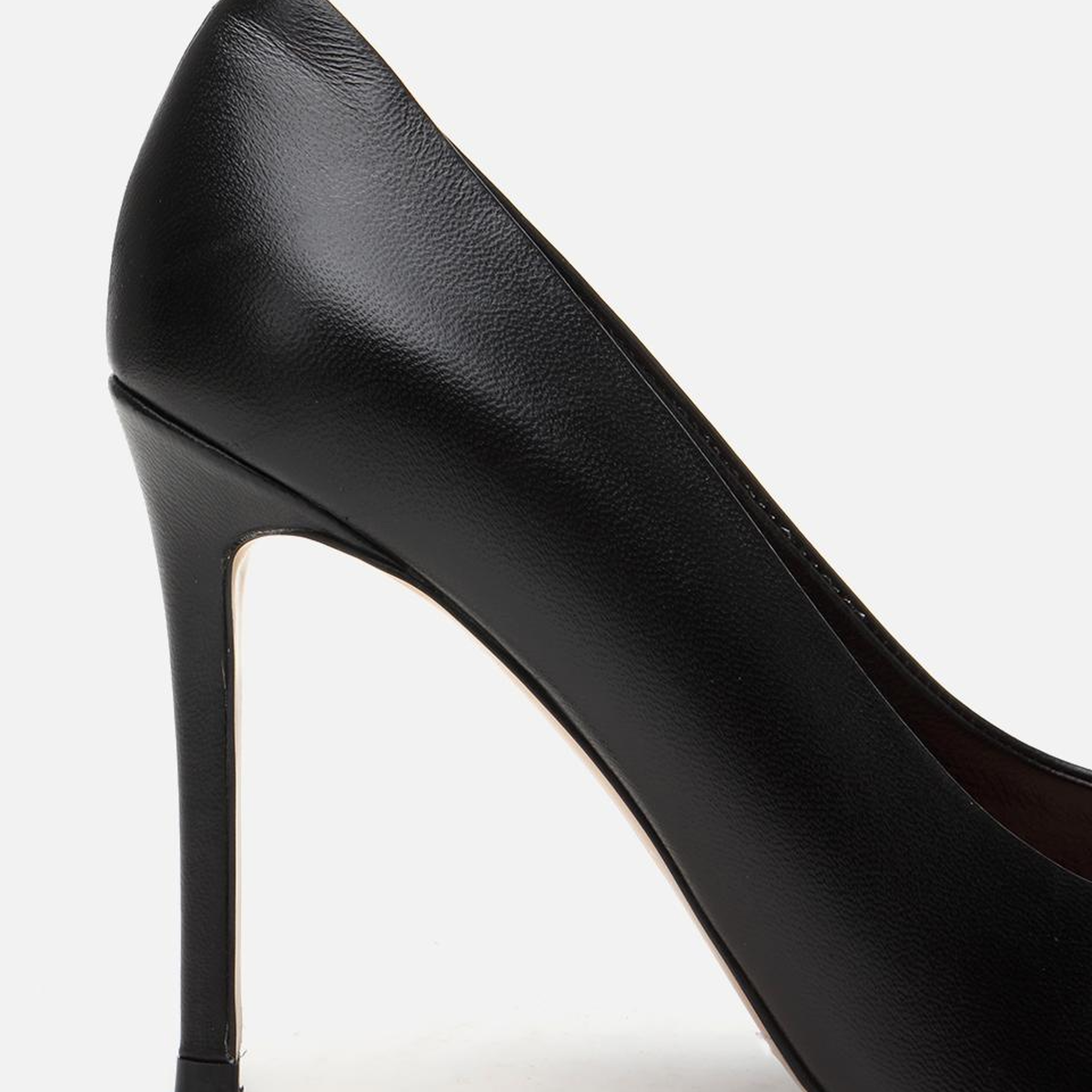 Kadın Deri Siyah İnce Topuklu Stiletto