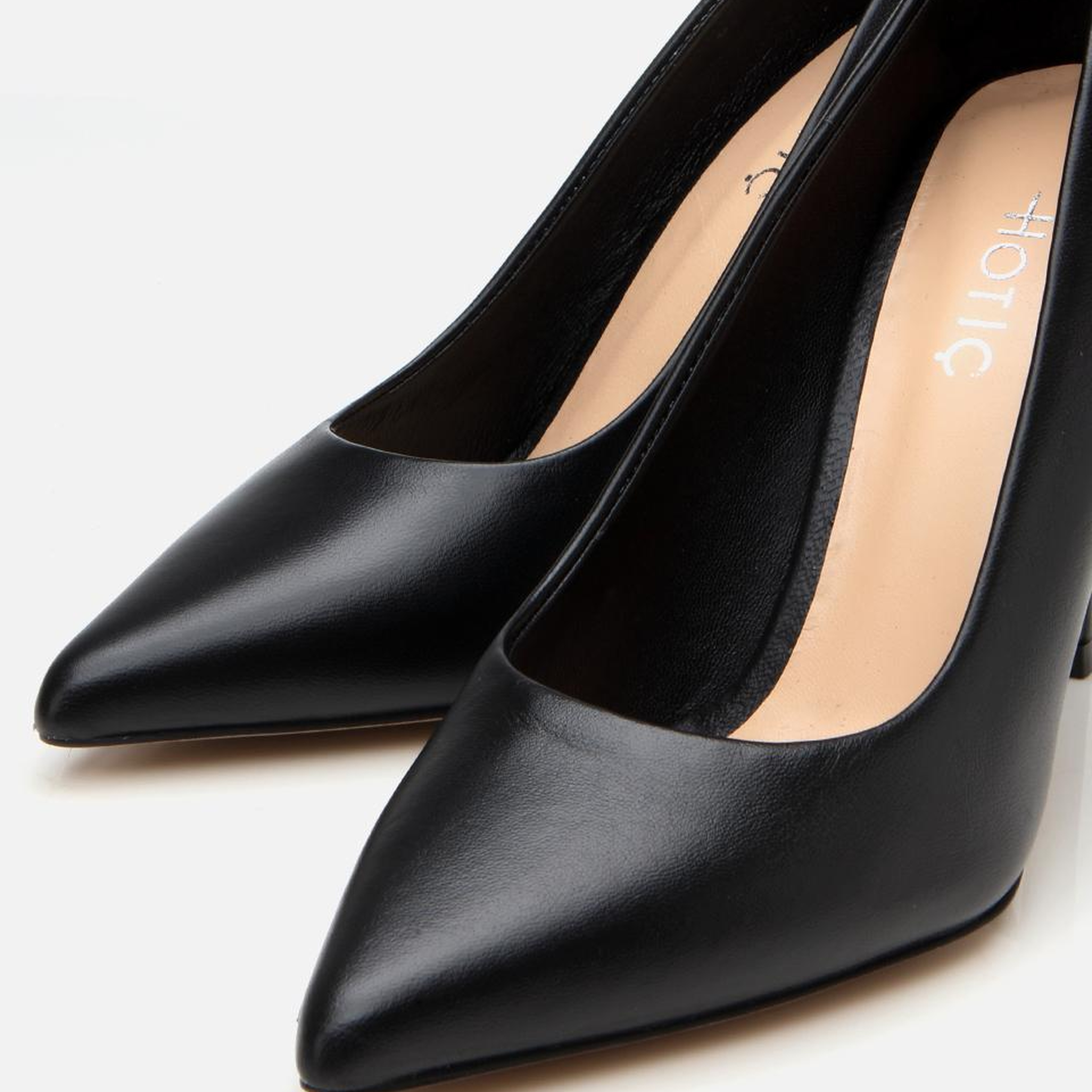 Kadın Deri Siyah İnce Topuklu Stiletto