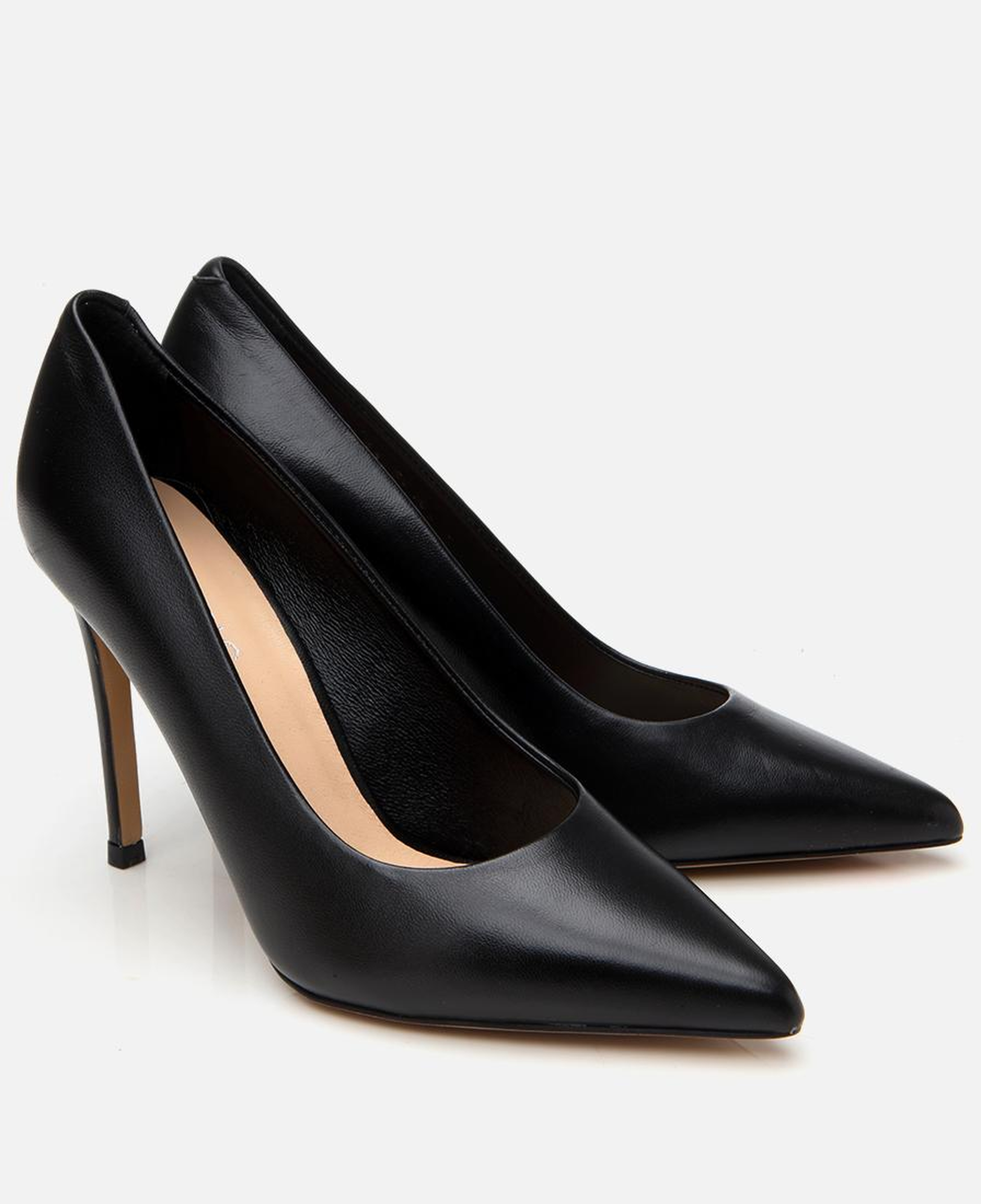 Kadın Deri Siyah İnce Topuklu Stiletto